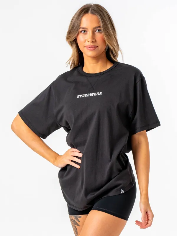 Octane T-Shirt - Faded Black sold by Ryderwear