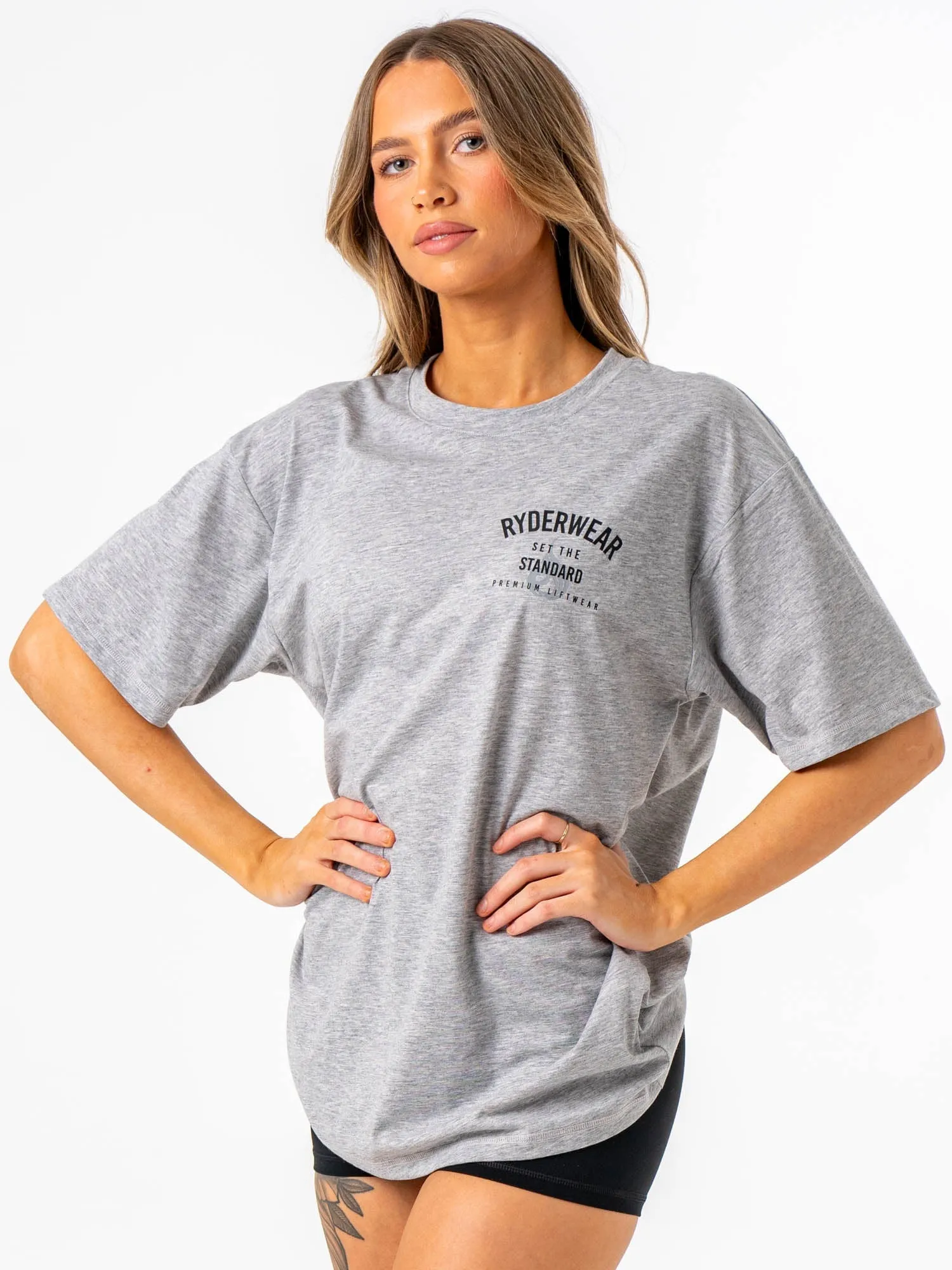 Legacy T-Shirt - Grey Marl sold by Ryderwear product image thumbnail 3