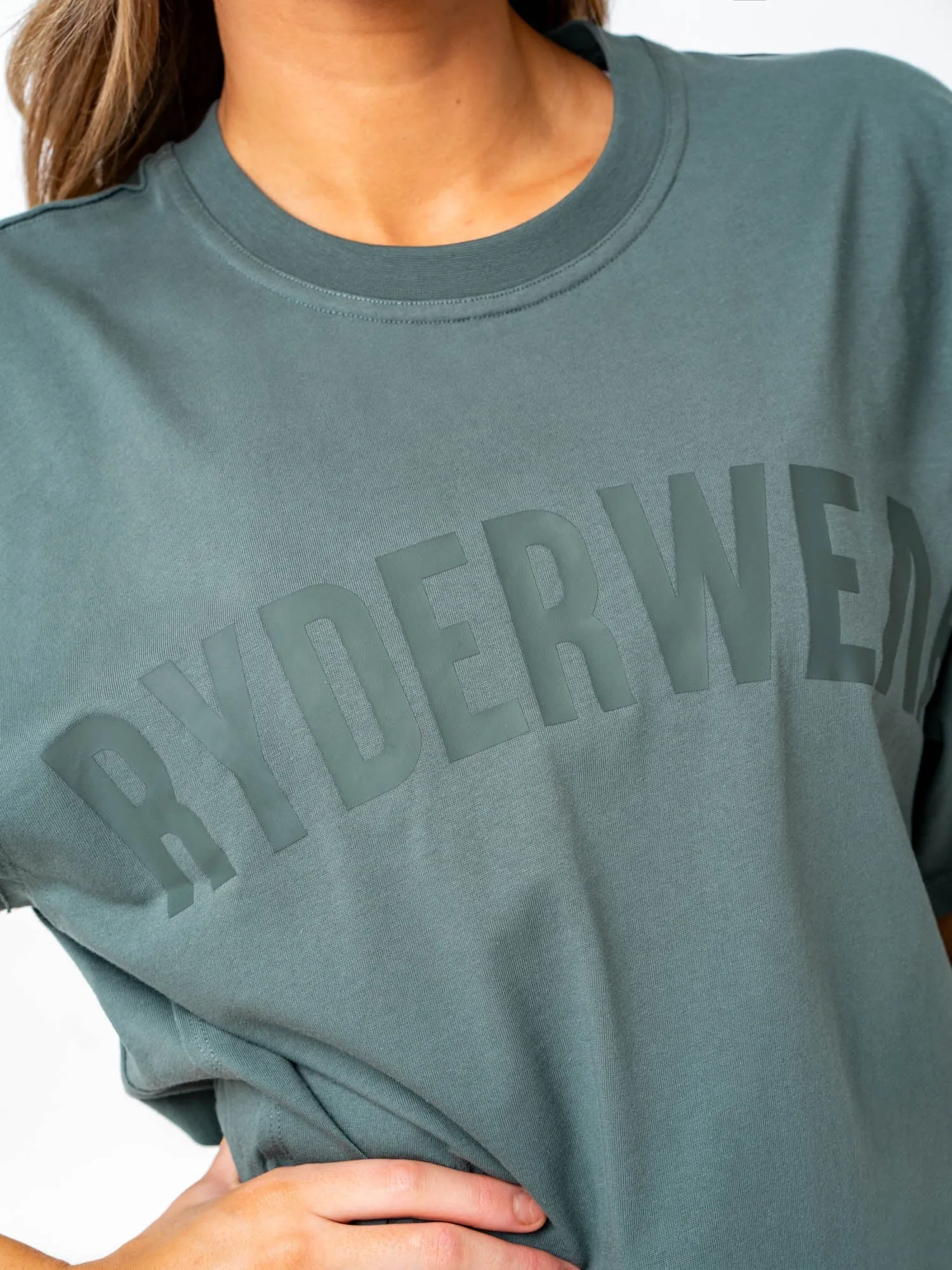 Force Oversized T-Shirt - Fern Green sold by Ryderwear product image thumbnail 4