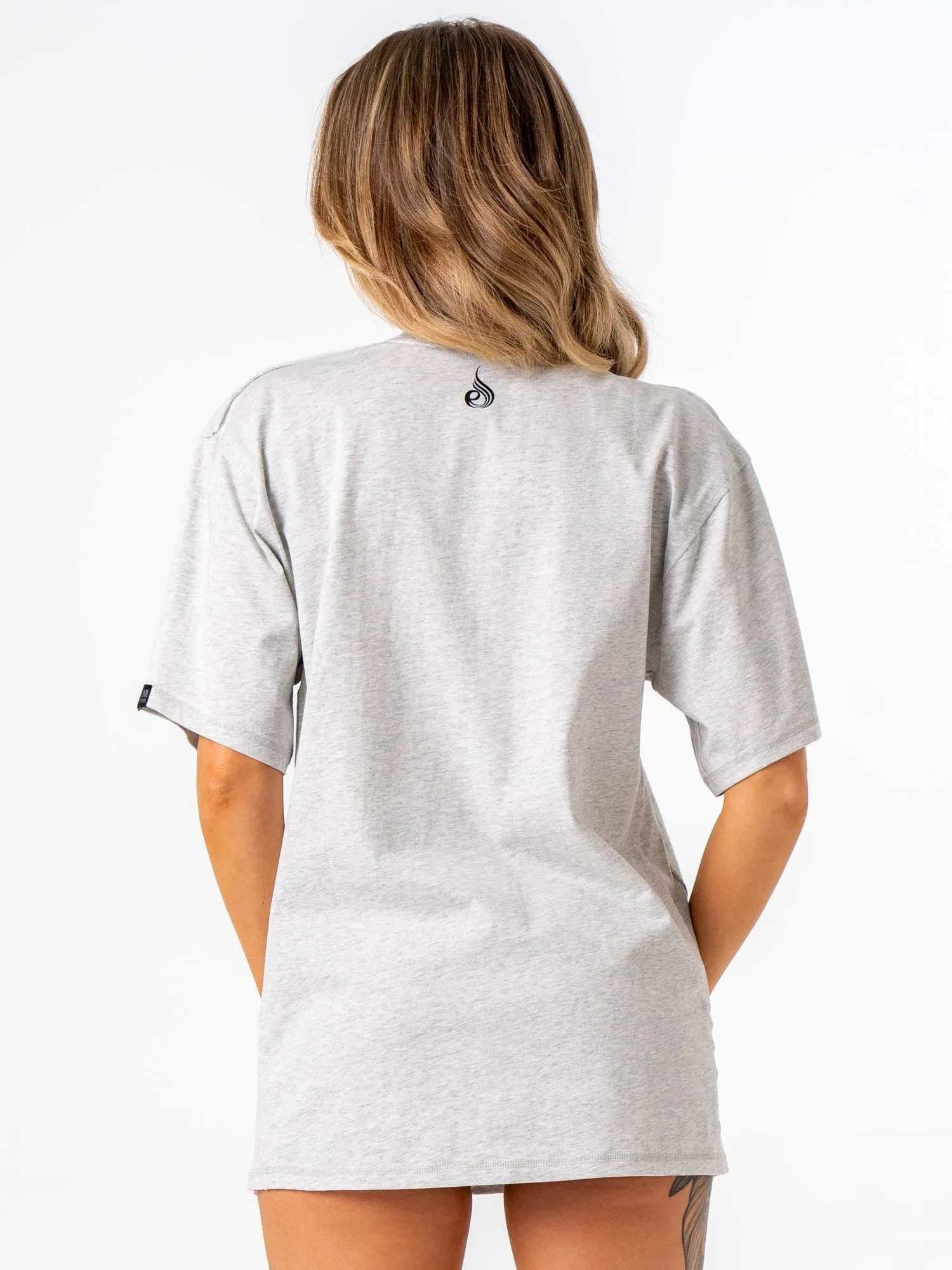 Force Oversized T-Shirt - Chalk Grey Marl sold by Ryderwear product image thumbnail 2