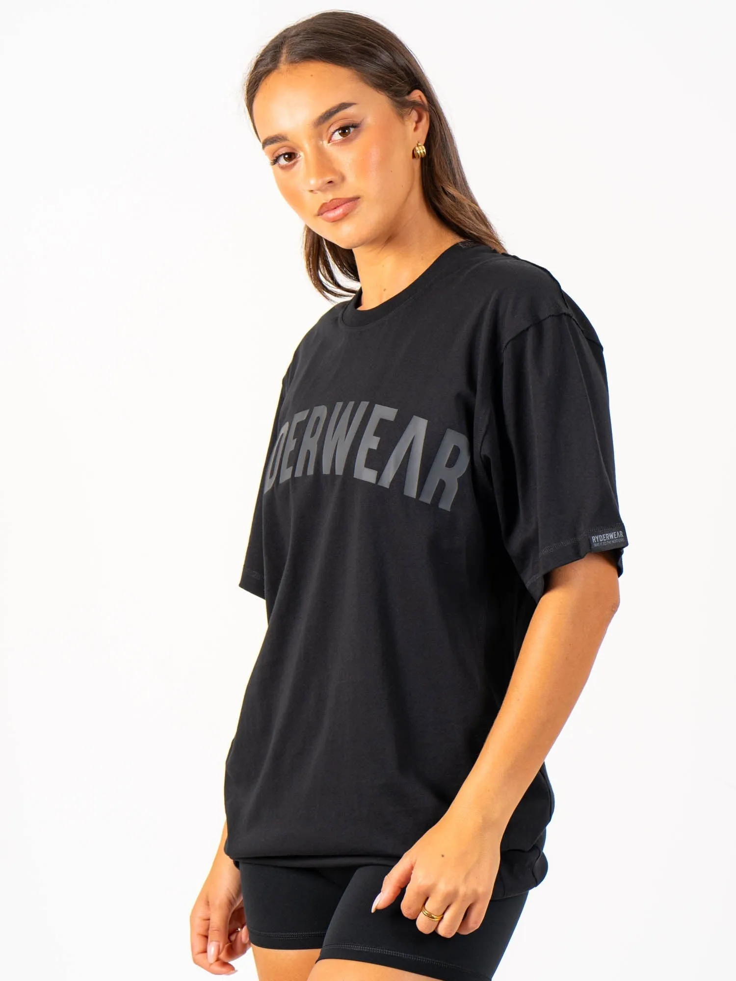 Force Oversized T-Shirt - Black sold by Ryderwear product image thumbnail 4