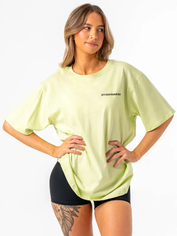 Energy Oversized T-Shirt - Lime sold by Ryderwear