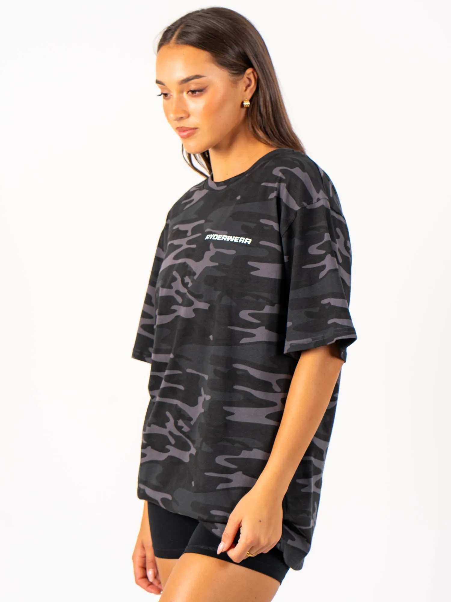 Energy Oversized T-Shirt - Black Camo sold by Ryderwear product image thumbnail 4