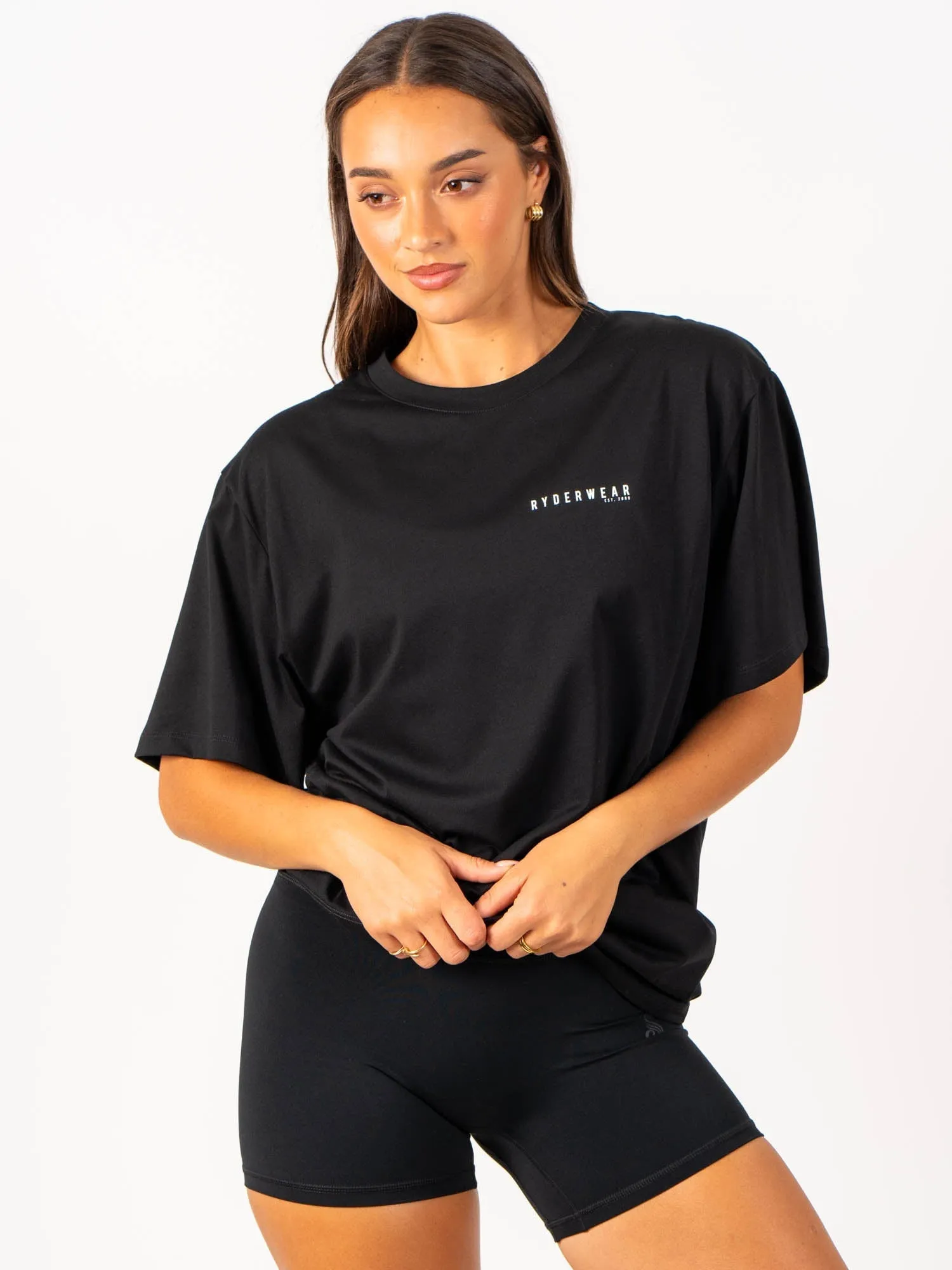 Advance Oversized T-Shirt - Black sold by Ryderwear