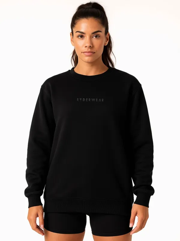 Boyfriend Pullover - Black sold by Ryderwear