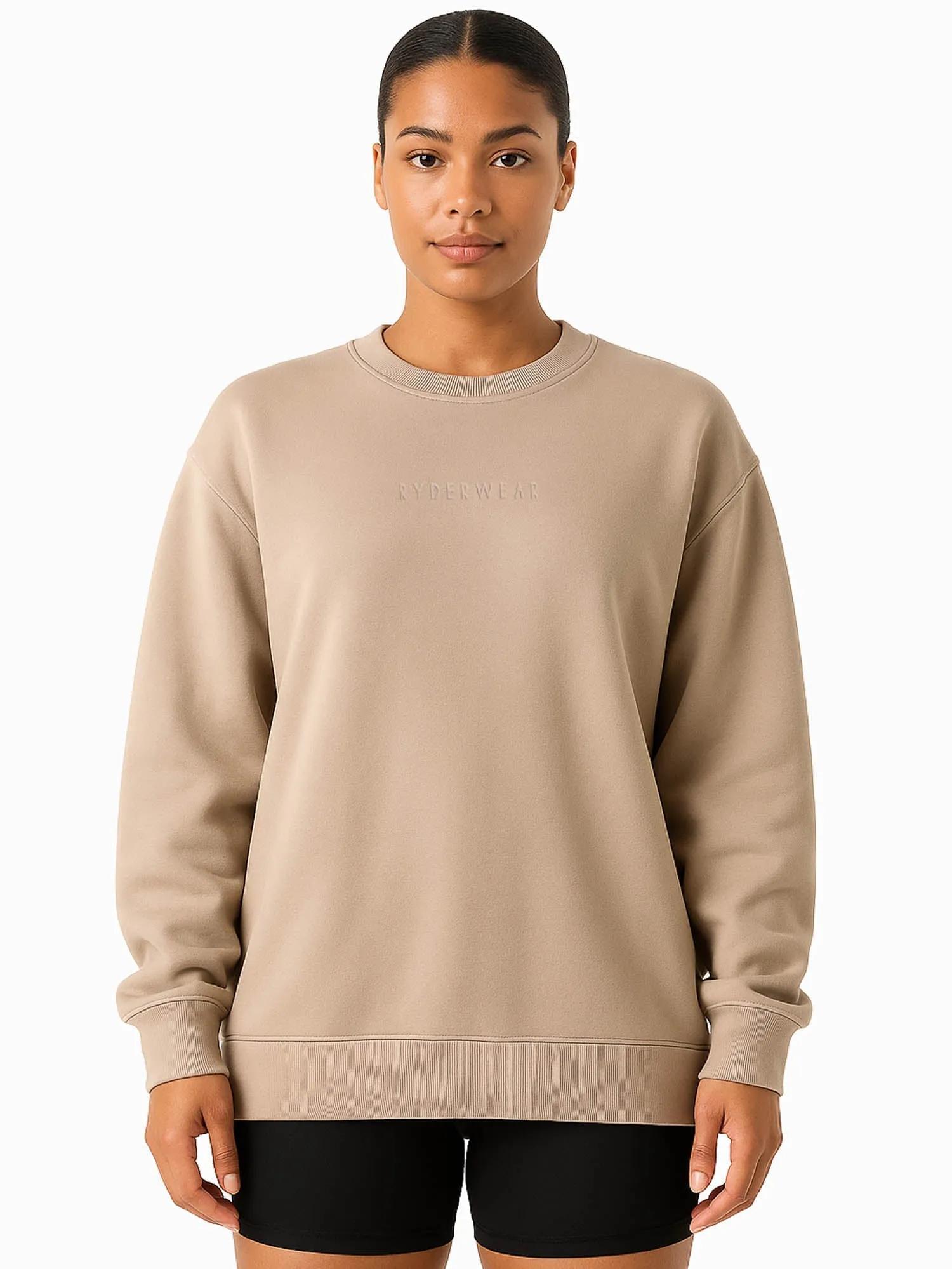 Boyfriend Pullover - Taupe sold by Ryderwear