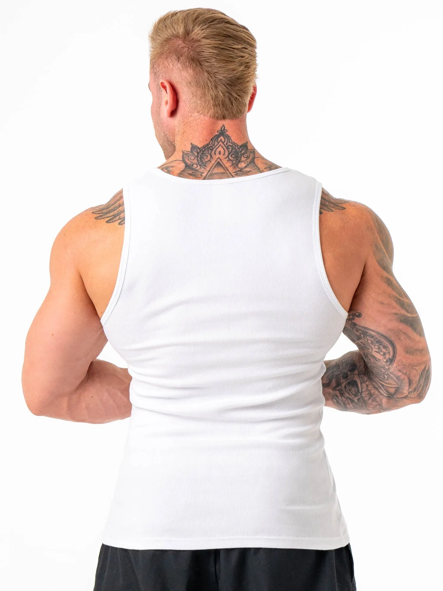 Ribbed Tank - White sold by Ryderwear product image thumbnail 3