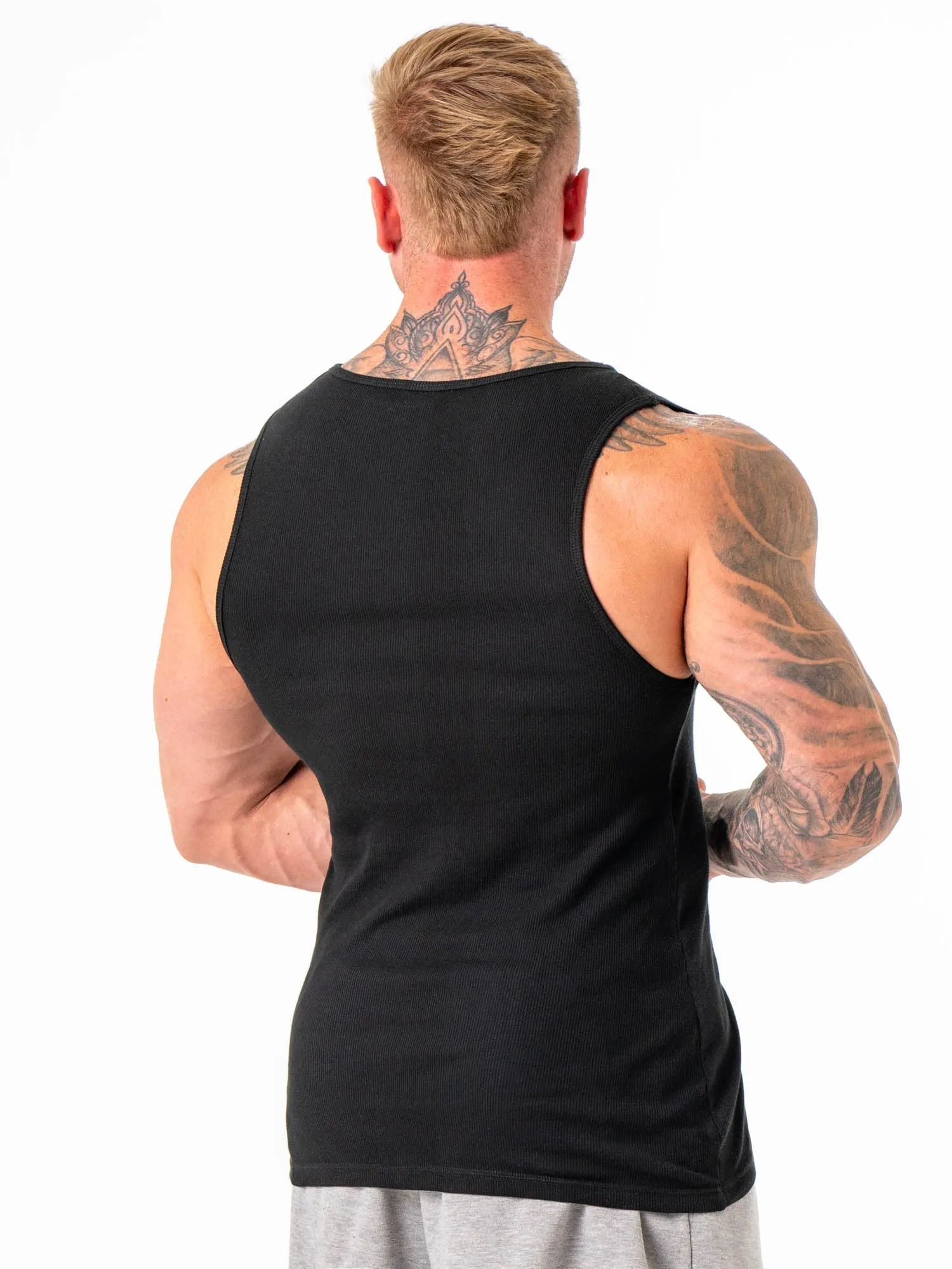 Ribbed Tank - Black sold by Ryderwear product image thumbnail 3