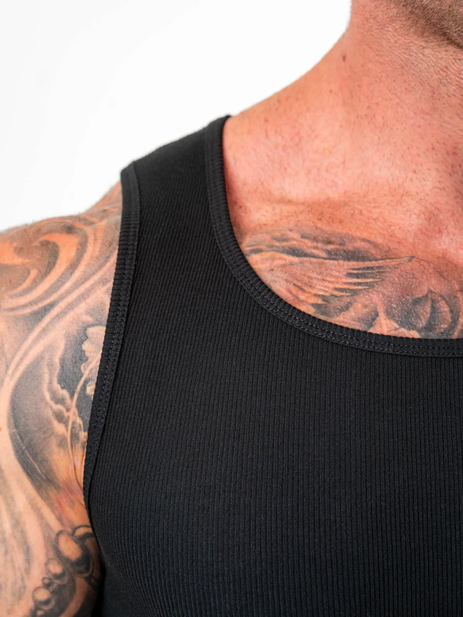 Ribbed Tank - Black sold by Ryderwear product image thumbnail 4