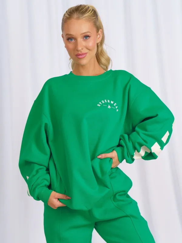 Unisex Collegiate Sweater - Green sold by Ryderwear