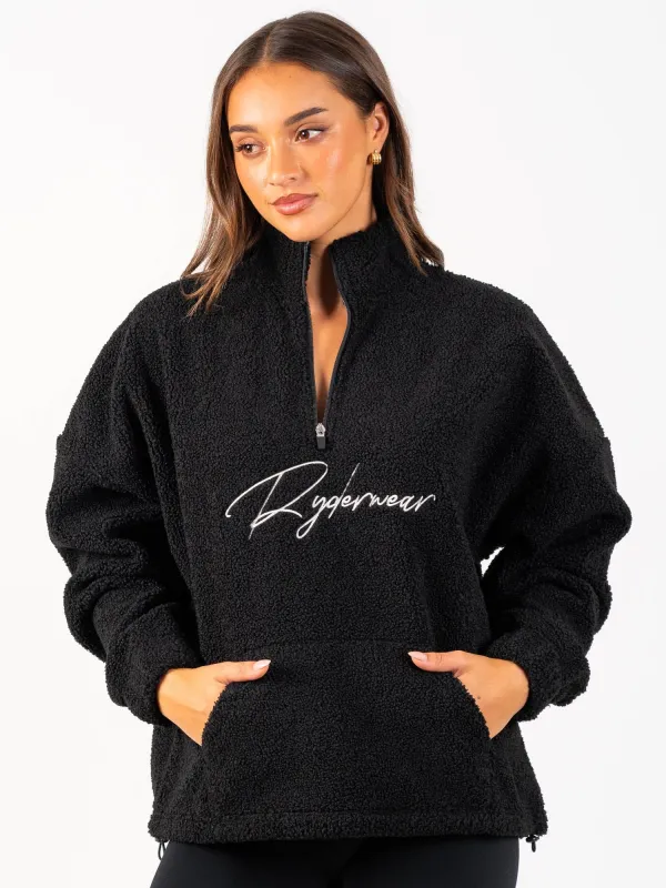 Unisex Teddy Jumper - Black sold by Ryderwear