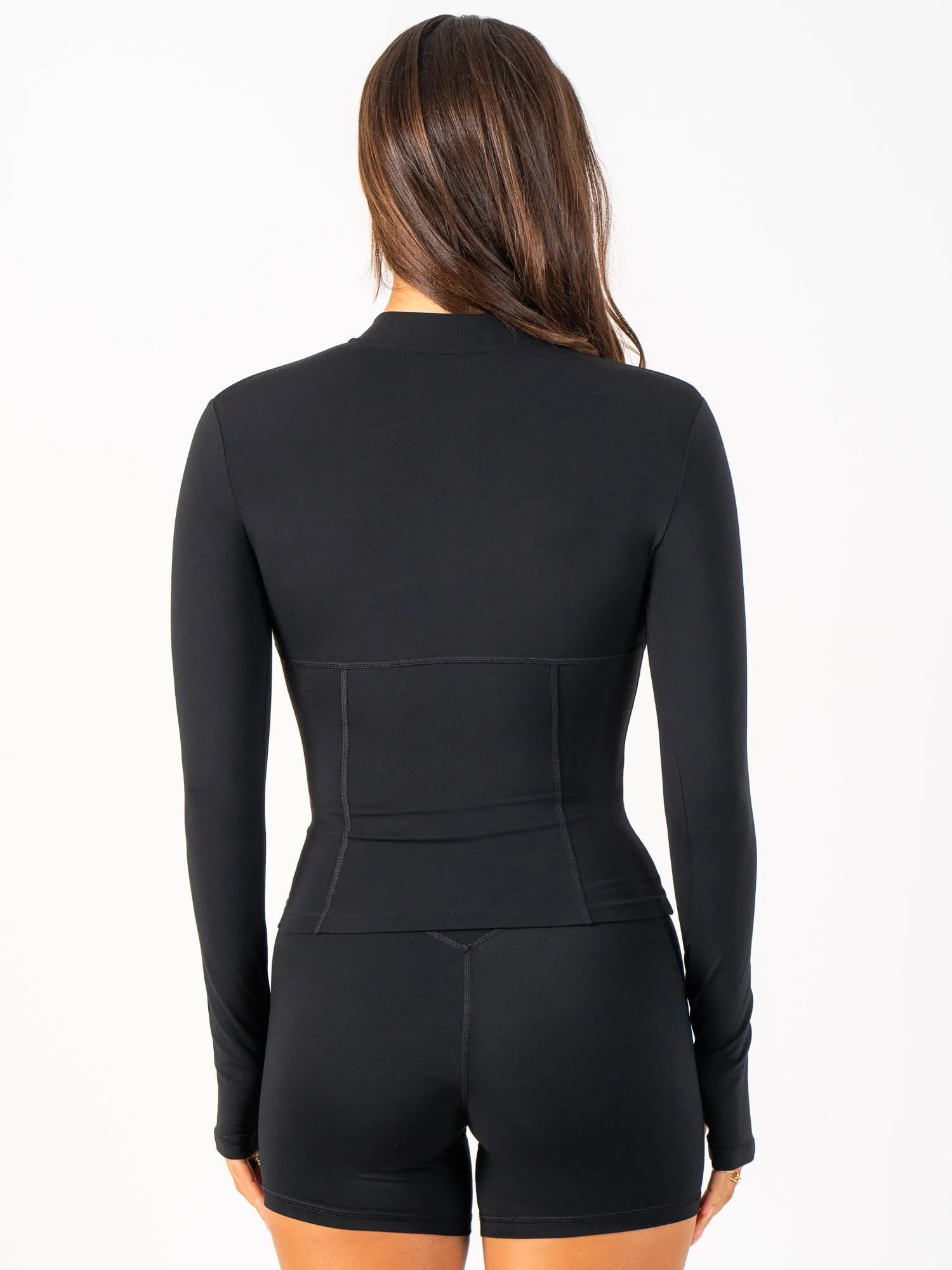 Cropped Zip Jacket - Black sold by Ryderwear product image thumbnail 3