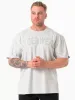 Force Oversized T-Shirt - Chalk Grey Marl sold by Ryderwear