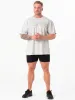 Force Oversized T-Shirt - Chalk Grey Marl sold by Ryderwear