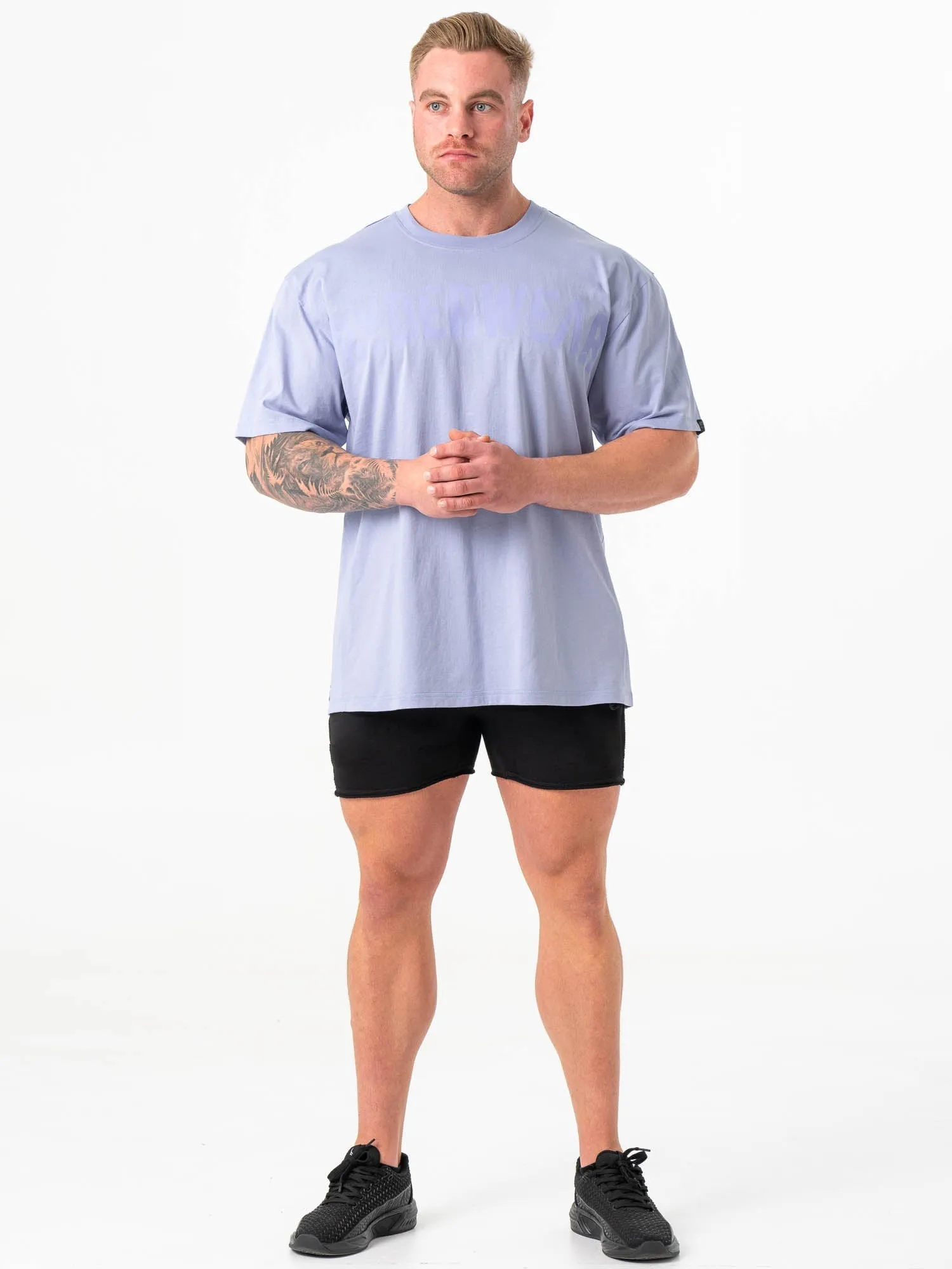 Force Oversized T-Shirt - Lilac Blue sold by Ryderwear product image thumbnail 5