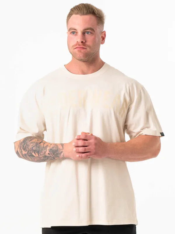 Force Oversized T-Shirt - Bone sold by Ryderwear