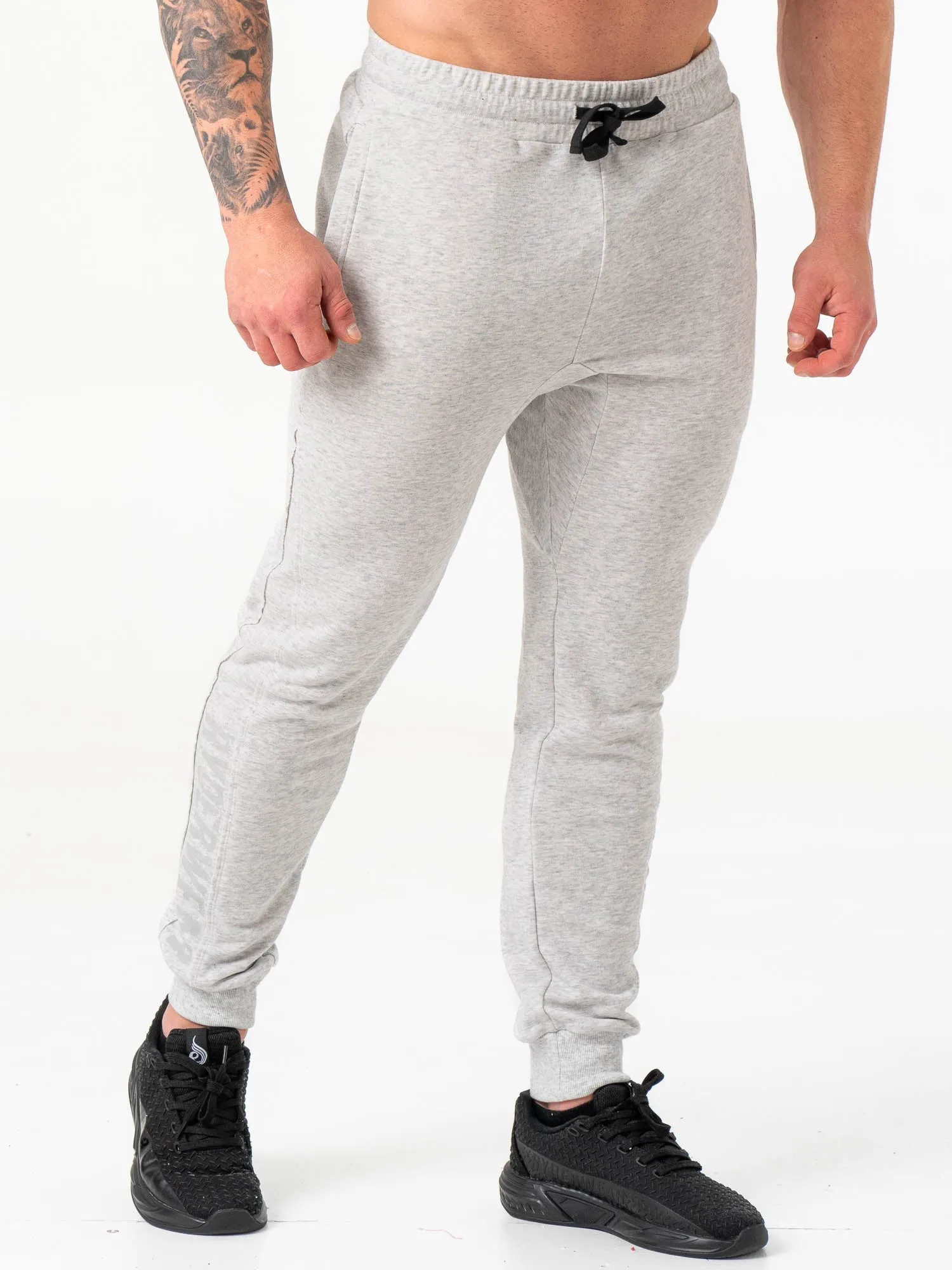 Force Track Pants - Chalk Grey Marl sold by Ryderwear