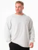Force Crew Neck - Chalk Grey Marl sold by Ryderwear