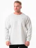 Force Crew Neck - Chalk Grey Marl sold by Ryderwear
