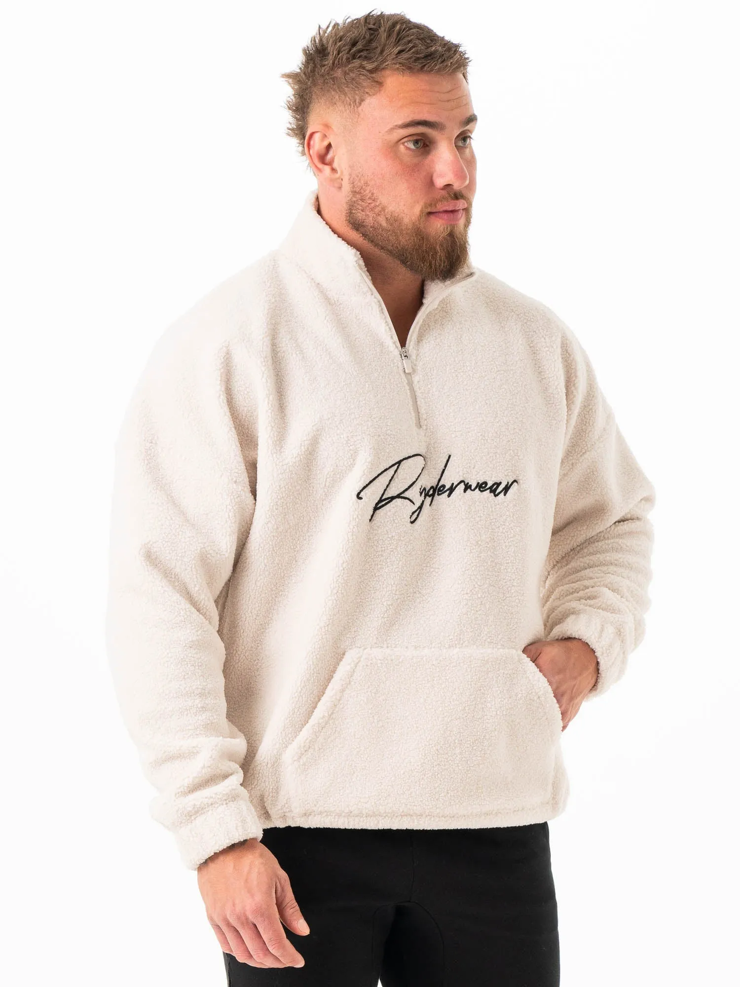 Unisex Teddy Jumper - Bone sold by Ryderwear product image thumbnail 3