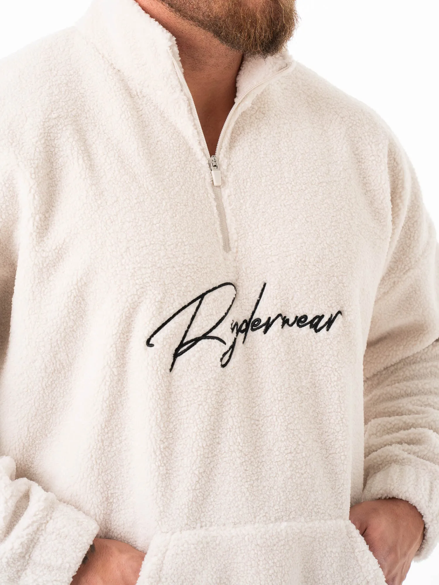 Unisex Teddy Jumper - Bone sold by Ryderwear product image thumbnail 4