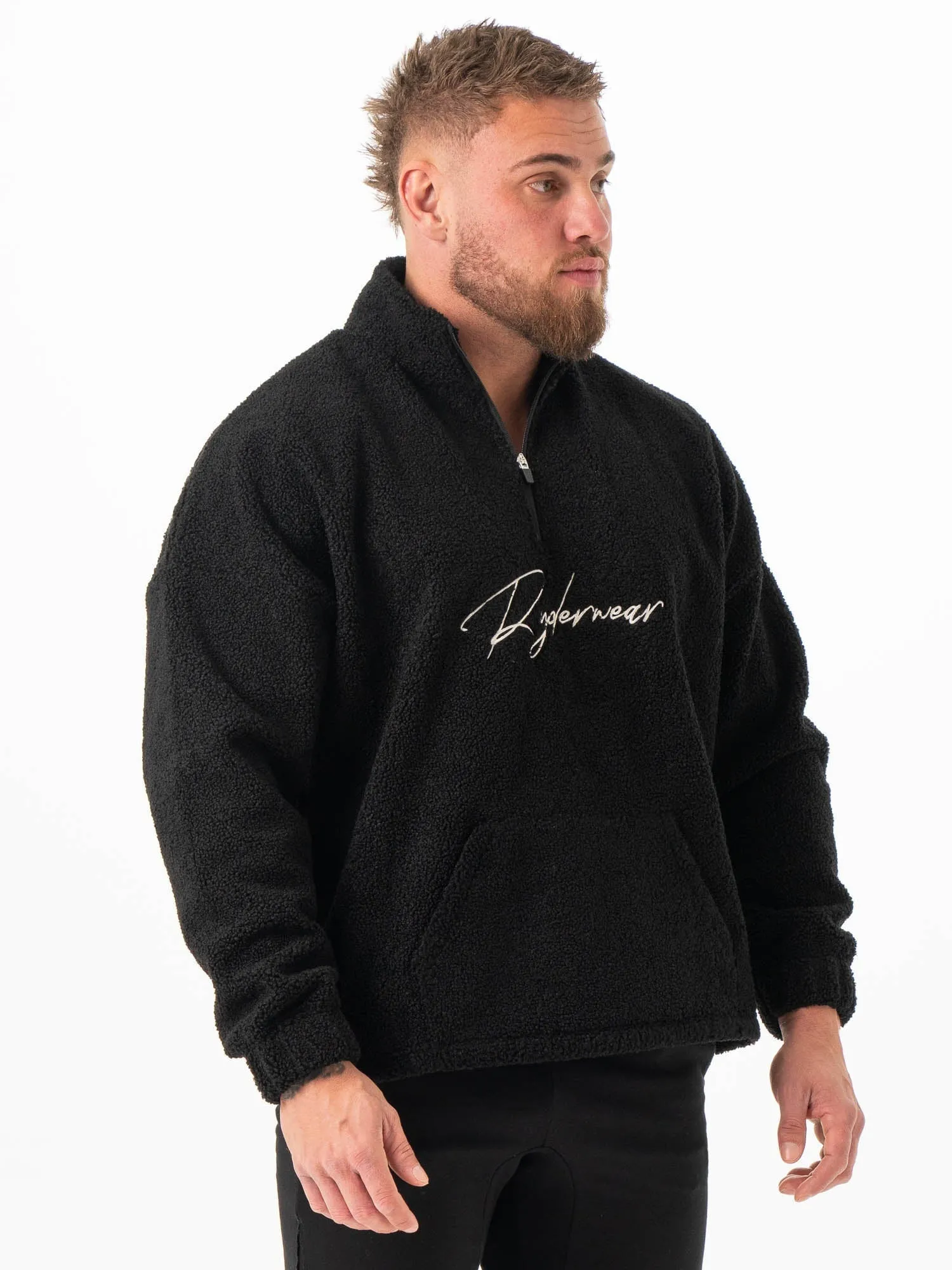 Unisex Teddy Jumper - Black sold by Ryderwear product image thumbnail 4