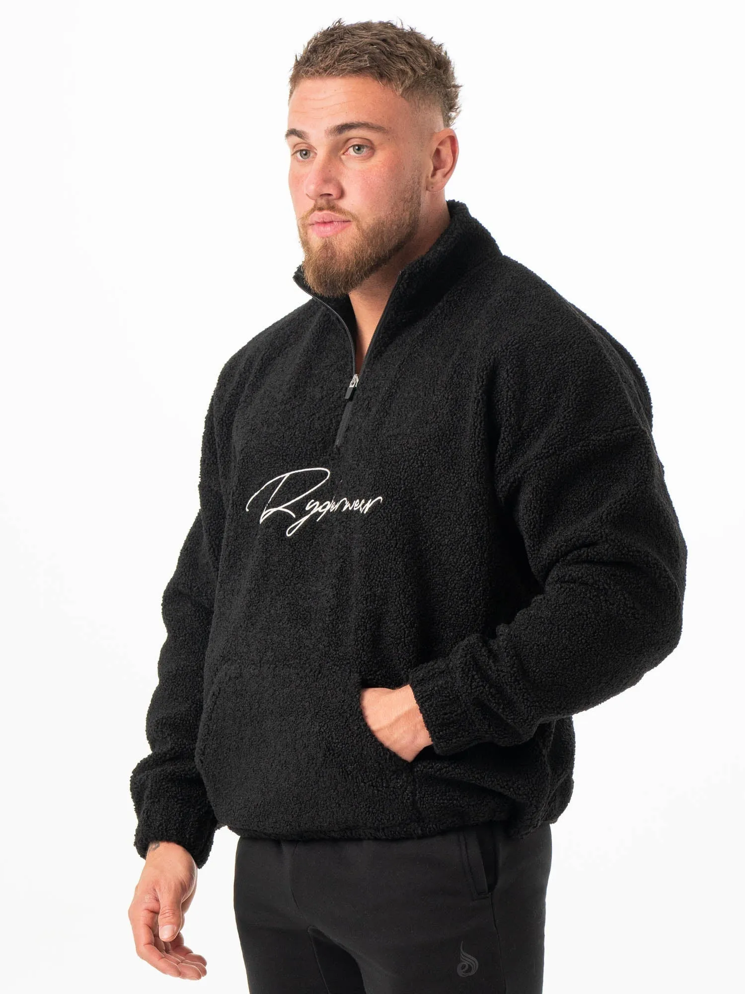 Unisex Teddy Jumper - Black sold by Ryderwear product image thumbnail 5