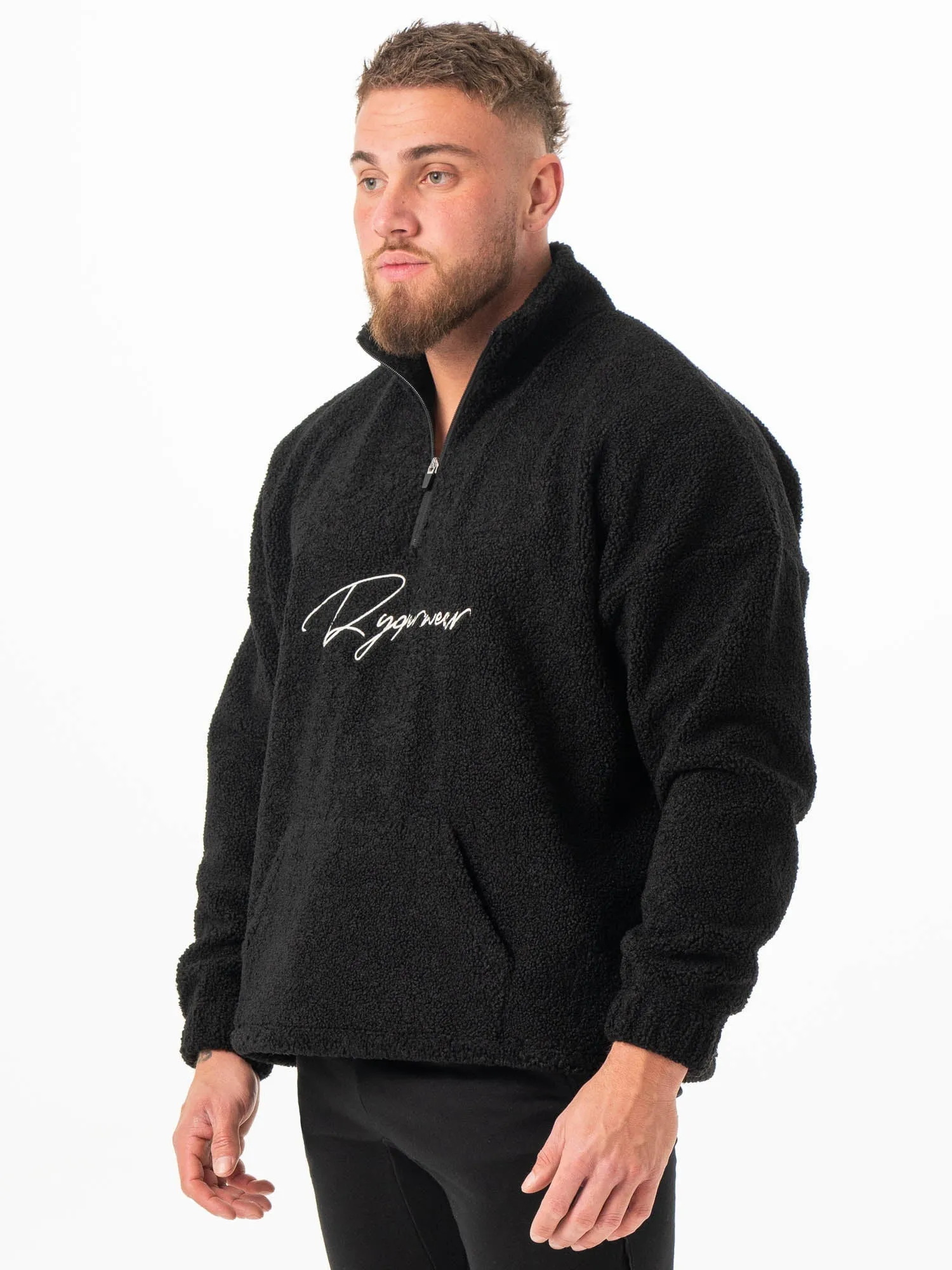 Unisex Teddy Jumper - Black sold by Ryderwear product image thumbnail 2