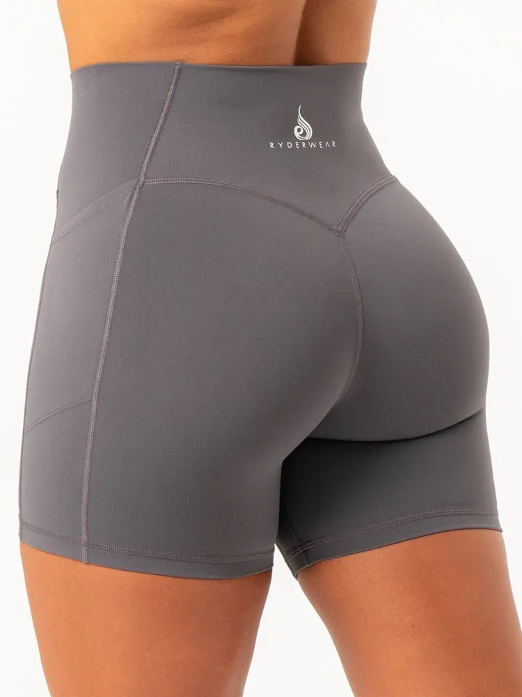 NKD Pocket Shorts - Charcoal sold by Ryderwear