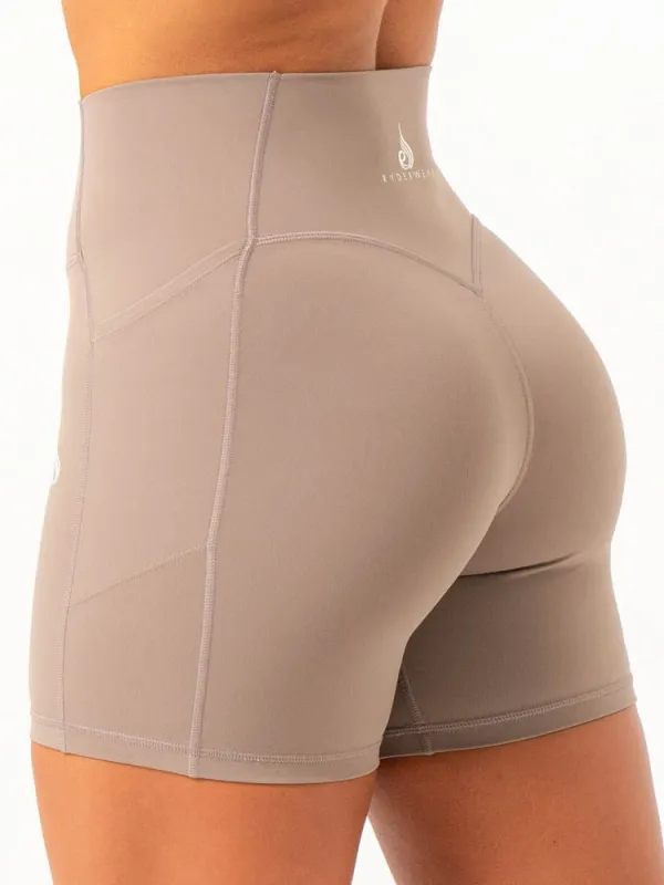 NKD Pocket Shorts - Taupe sold by Ryderwear