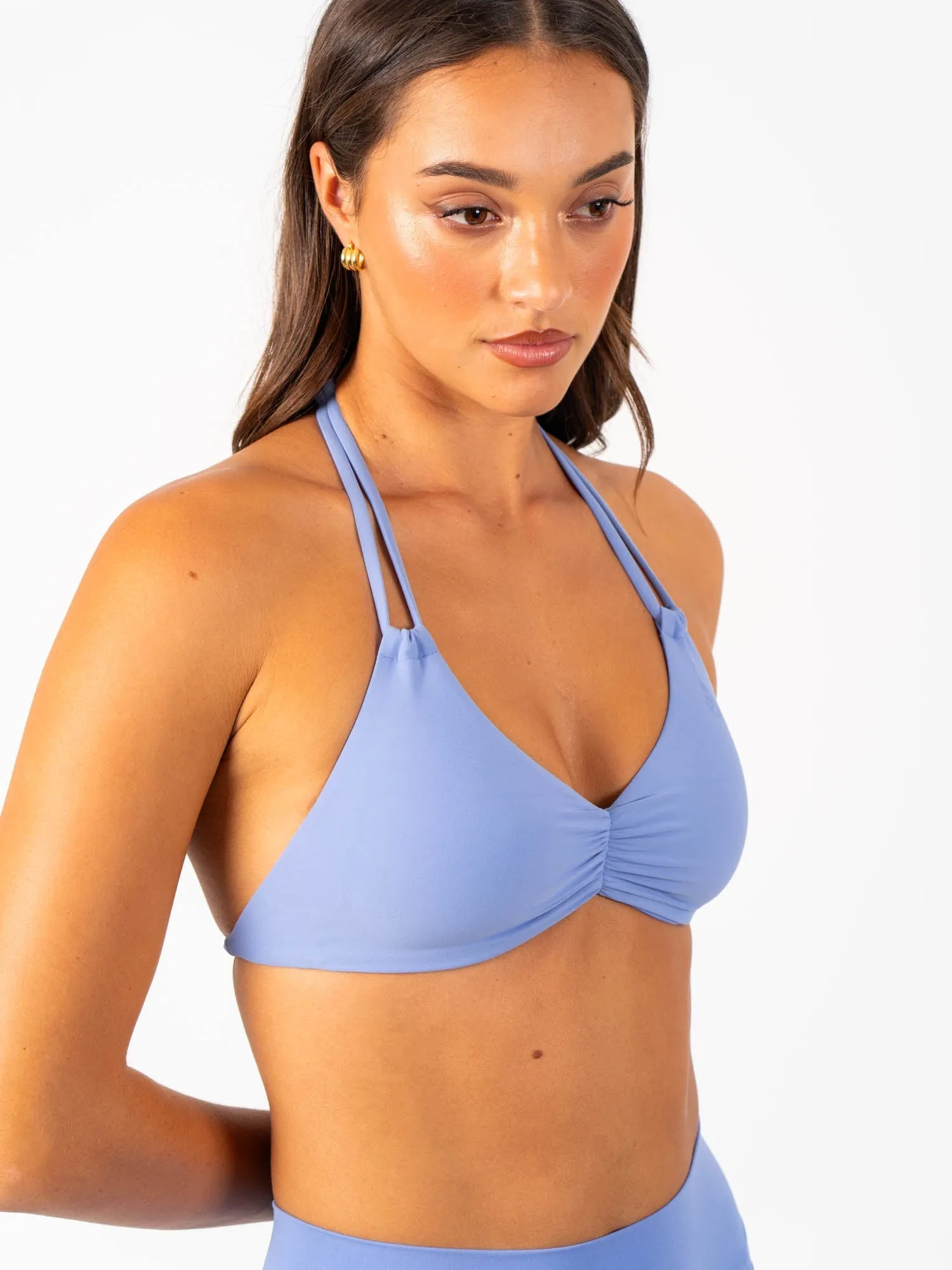 NKD Twin Strap Halter Bra - Dreamy Blue sold by Ryderwear product image thumbnail 5