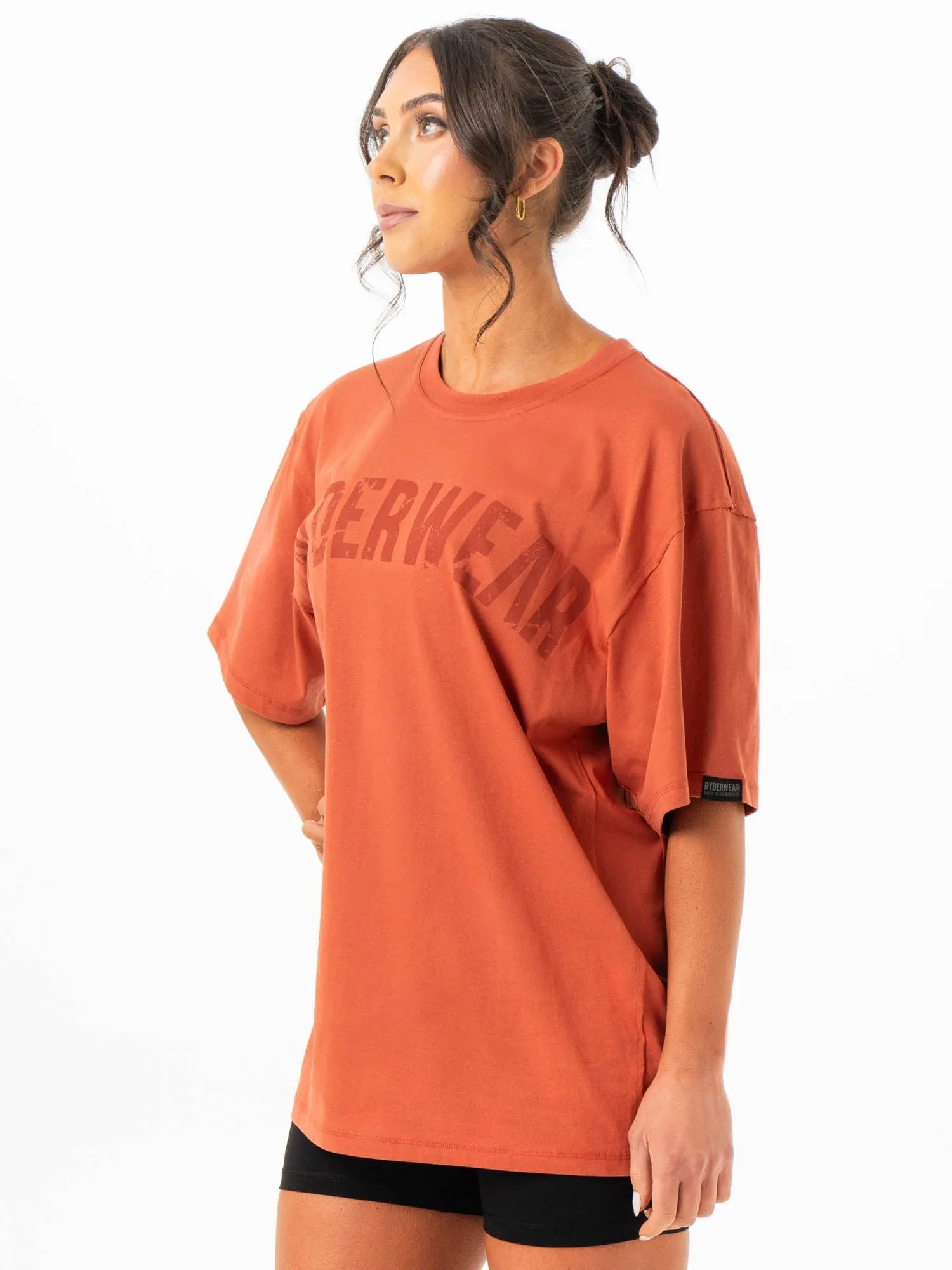 Force Oversized T-Shirt - Terracotta sold by Ryderwear product image thumbnail 4