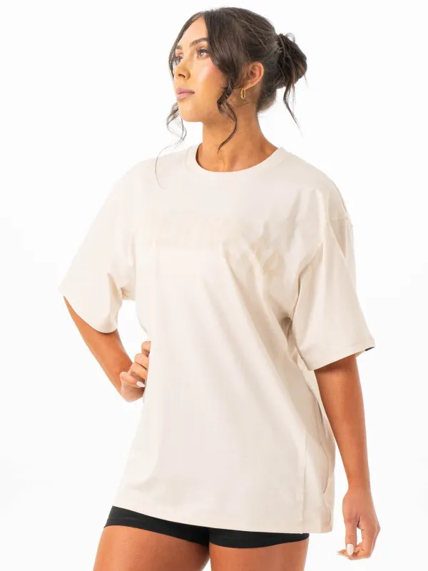 Force Oversized T-Shirt - Bone sold by Ryderwear