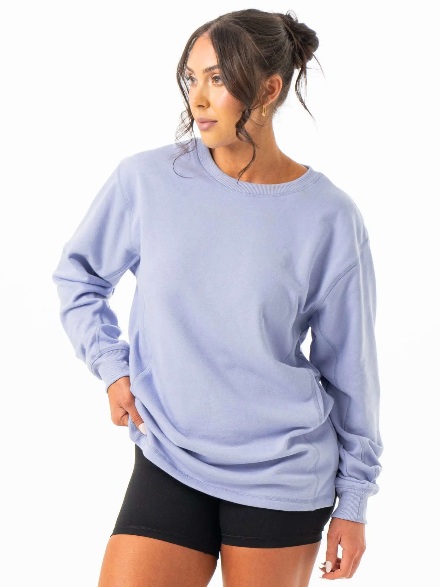 Force Crew Neck - Lilac Blue sold by Ryderwear