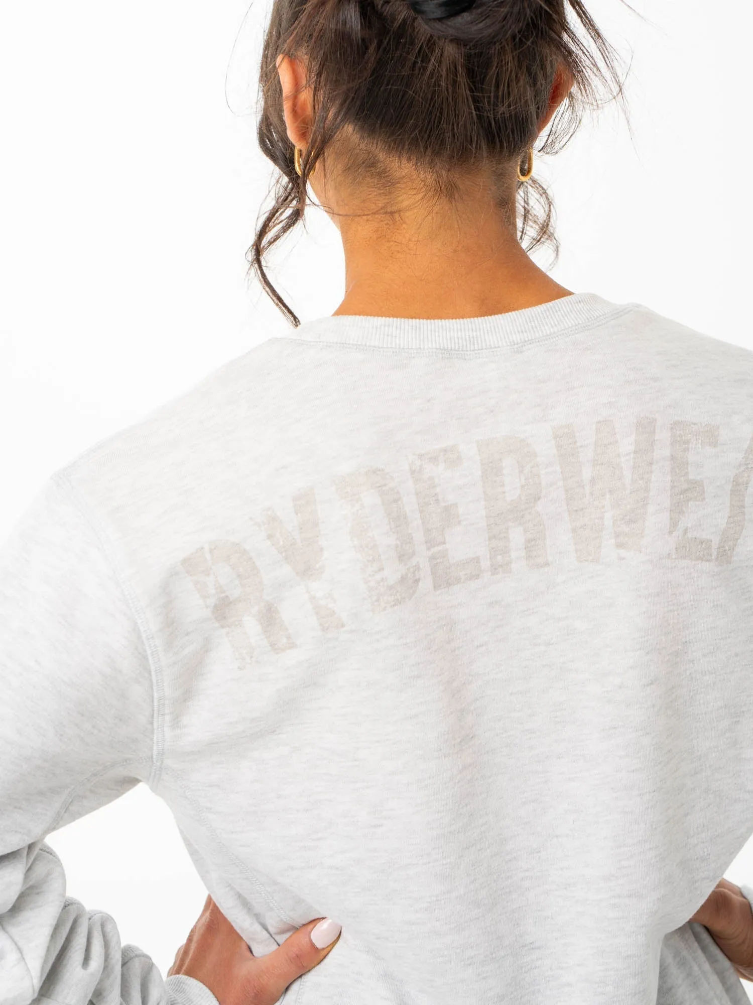 Force Crew Neck - Chalk Grey Marl sold by Ryderwear product image thumbnail 2