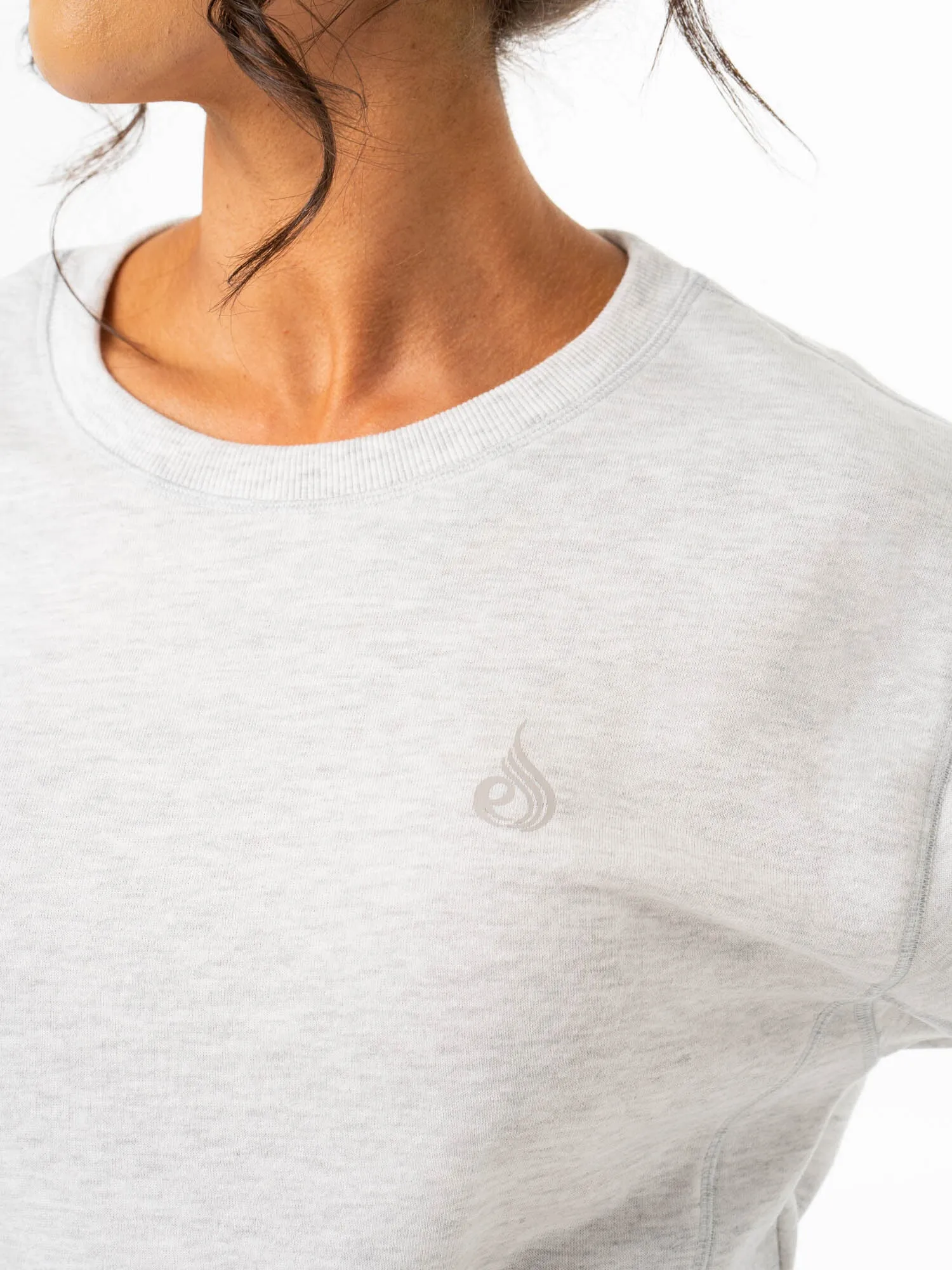 Force Crew Neck - Chalk Grey Marl sold by Ryderwear product image thumbnail 4