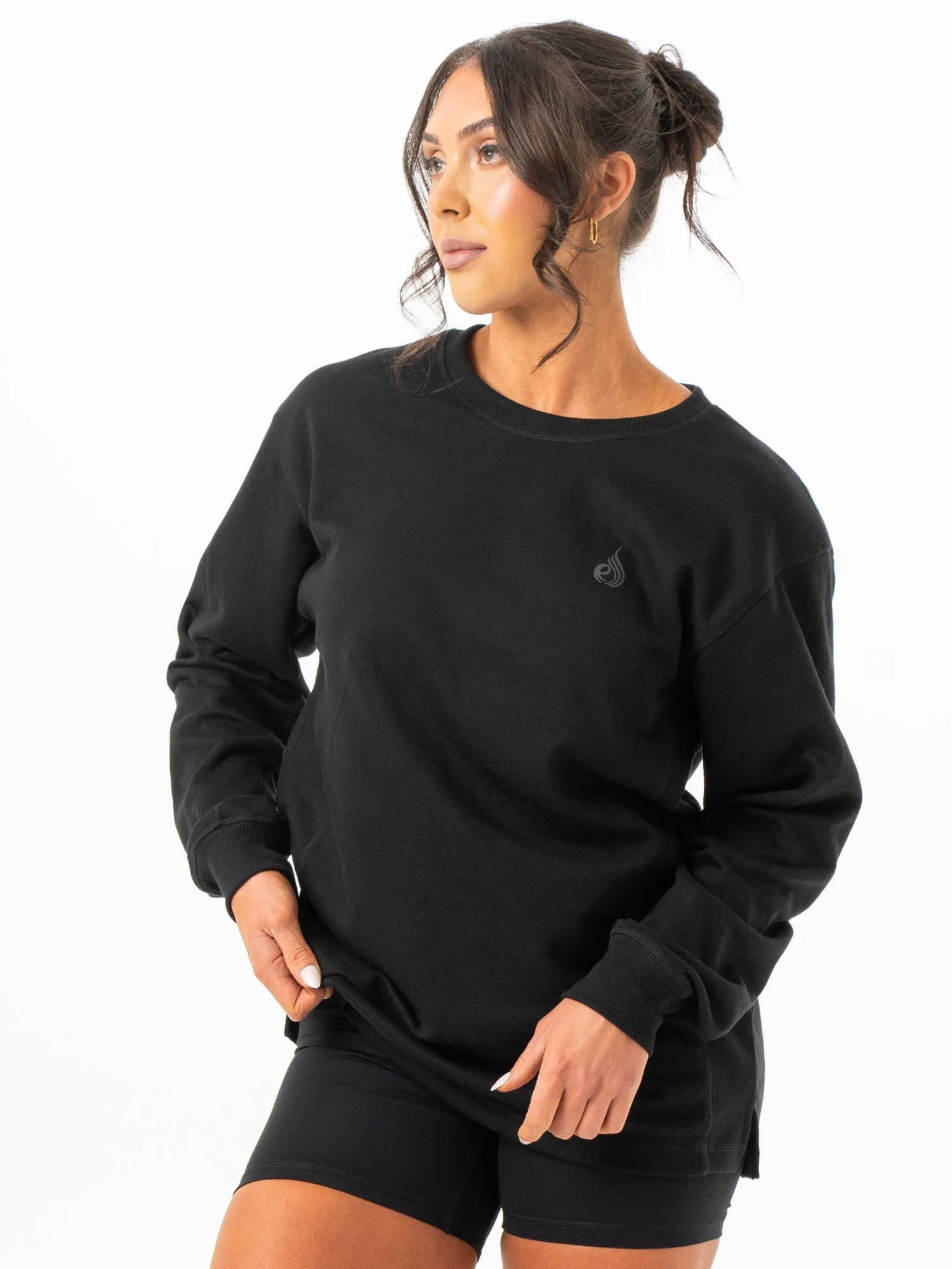 Force Crew Neck - Black sold by Ryderwear