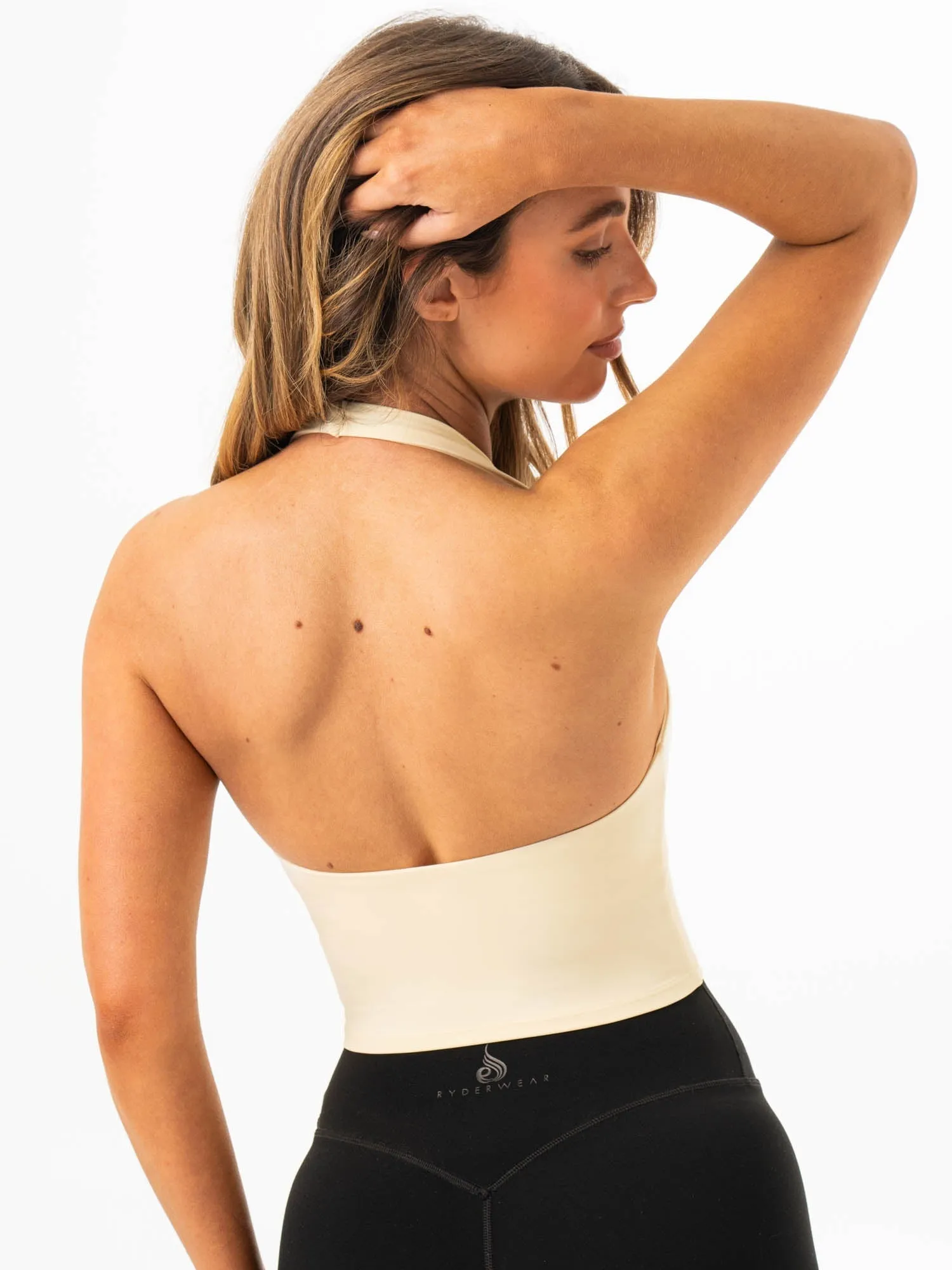 NKD Halter Shelf Tank - Lemon Drop sold by Ryderwear product image thumbnail 2