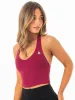 NKD Halter Shelf Tank - Wine sold by Ryderwear