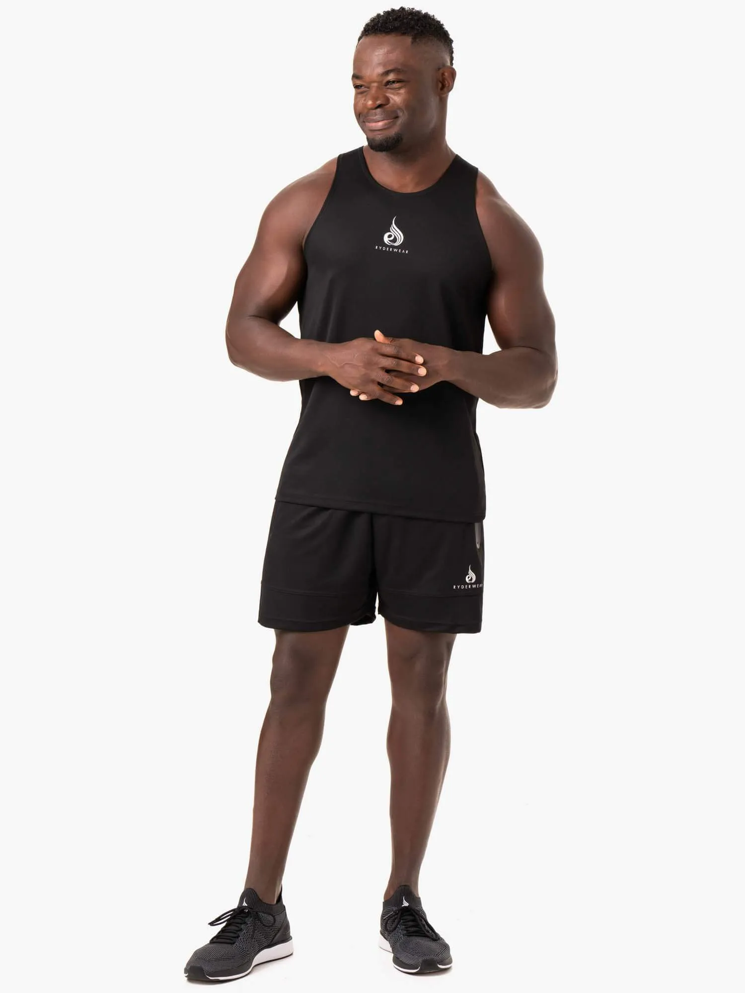 Heighten Mesh Regular Tank - Black sold by Ryderwear product image thumbnail 5