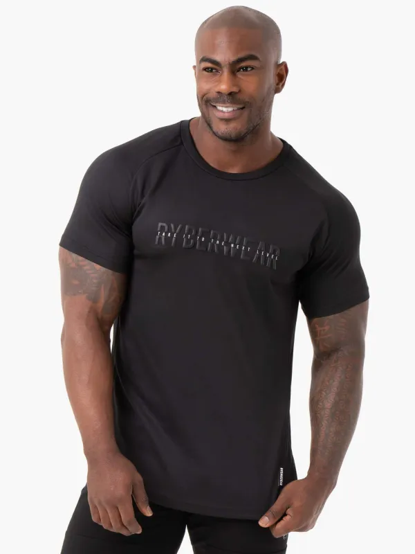 Energy Mesh T-Shirt - Black sold by Ryderwear
