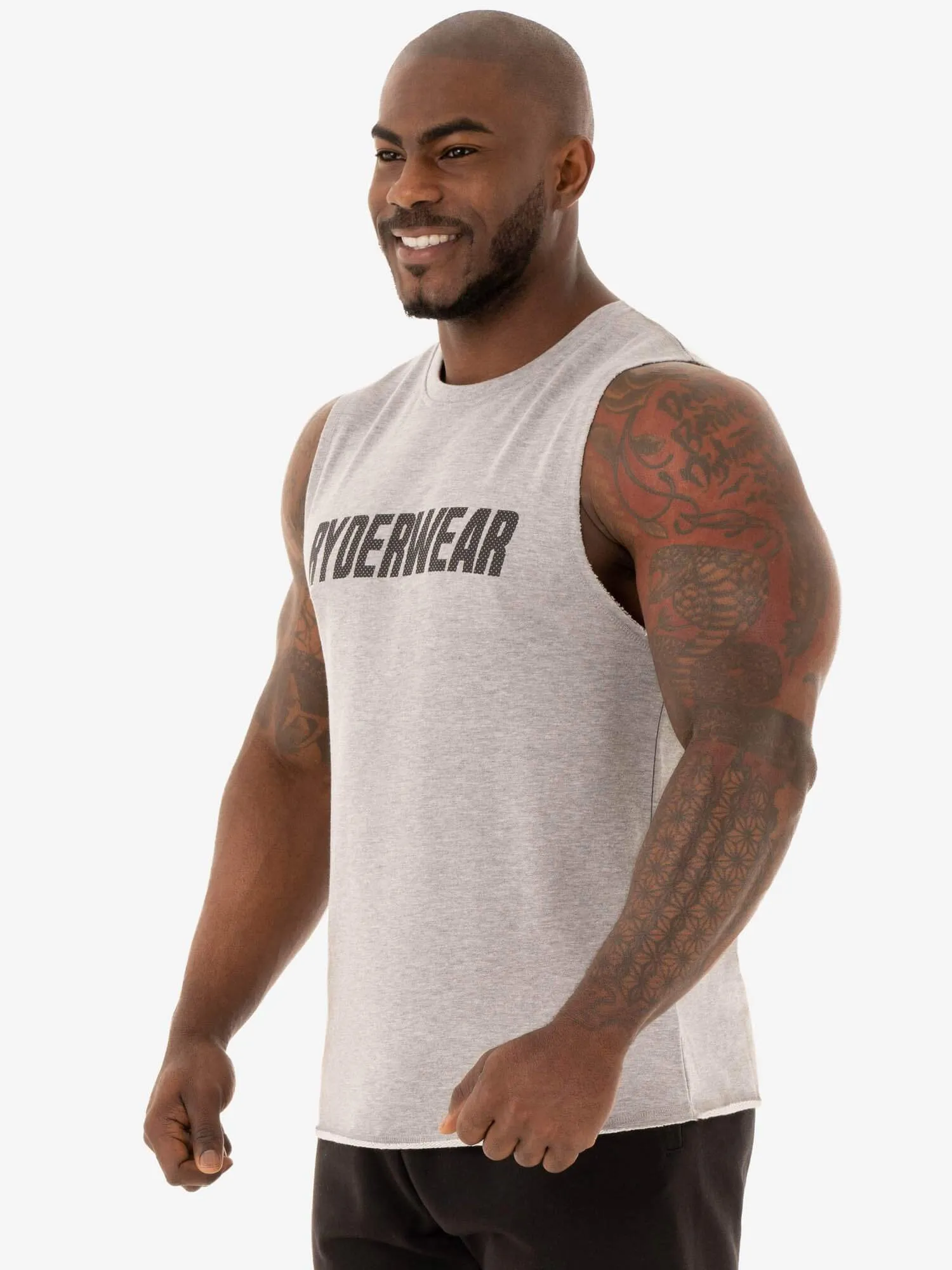 Flex Fleece Tank - Grey Marl sold by Ryderwear product image thumbnail 3
