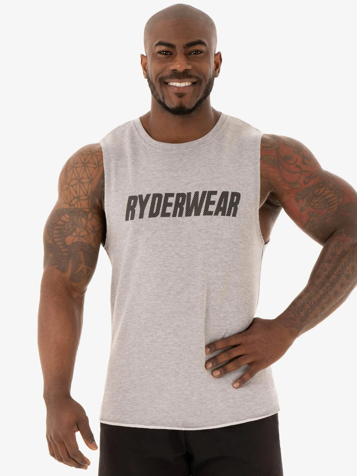 Flex Fleece Tank - Grey Marl sold by Ryderwear