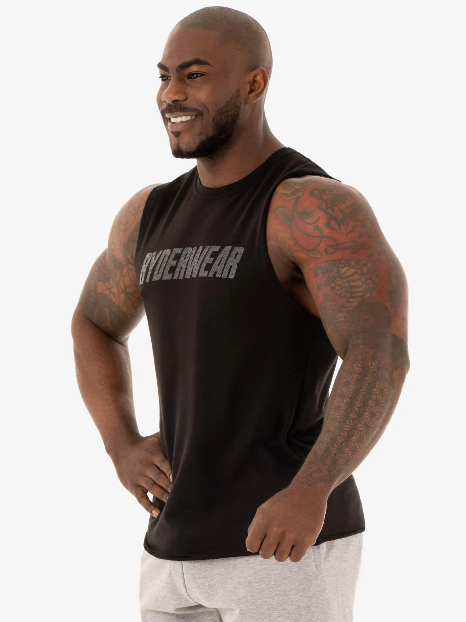Flex Fleece Tank - Black sold by Ryderwear product image thumbnail 3