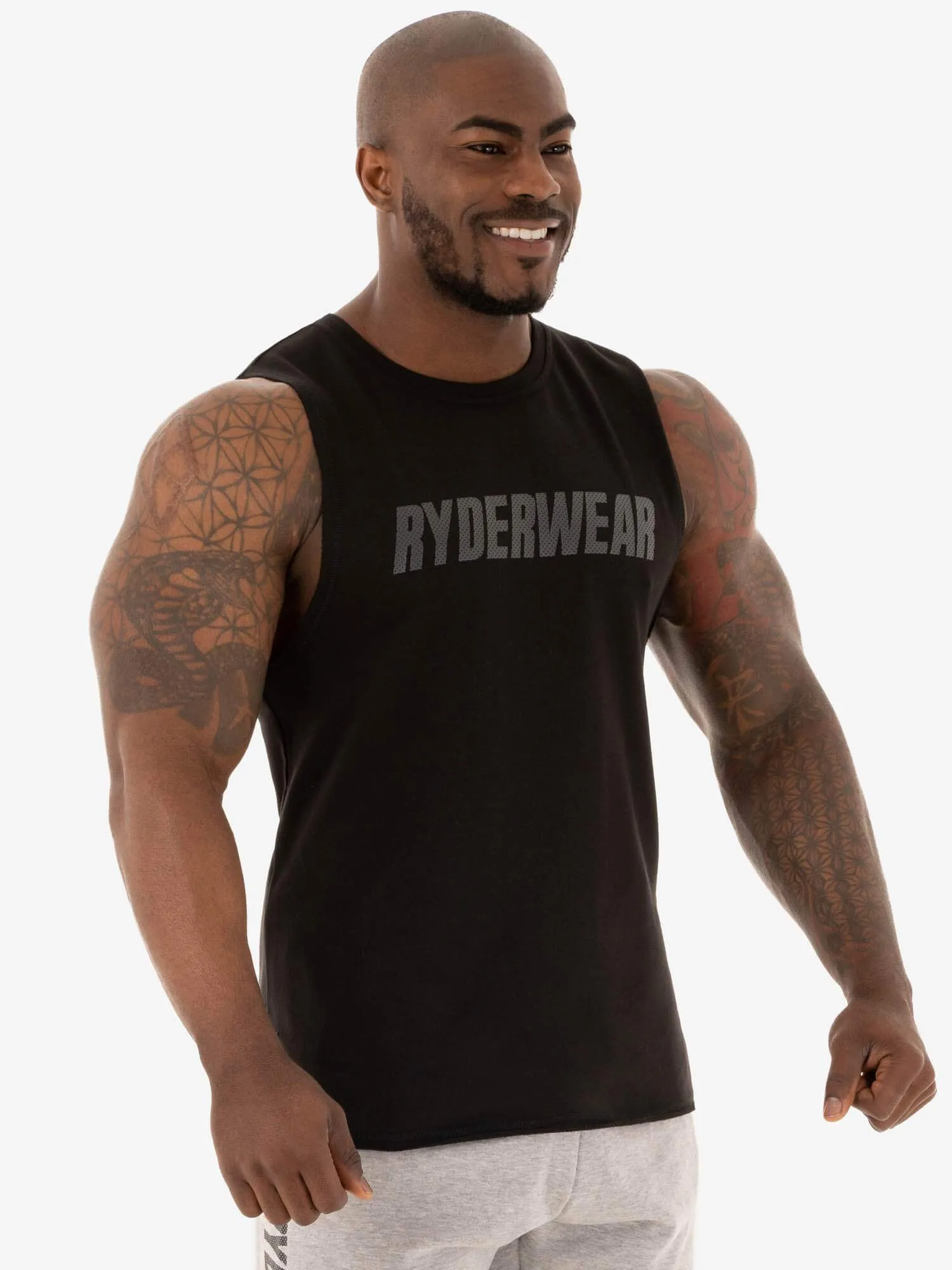 Flex Fleece Tank - Black sold by Ryderwear product image thumbnail 4