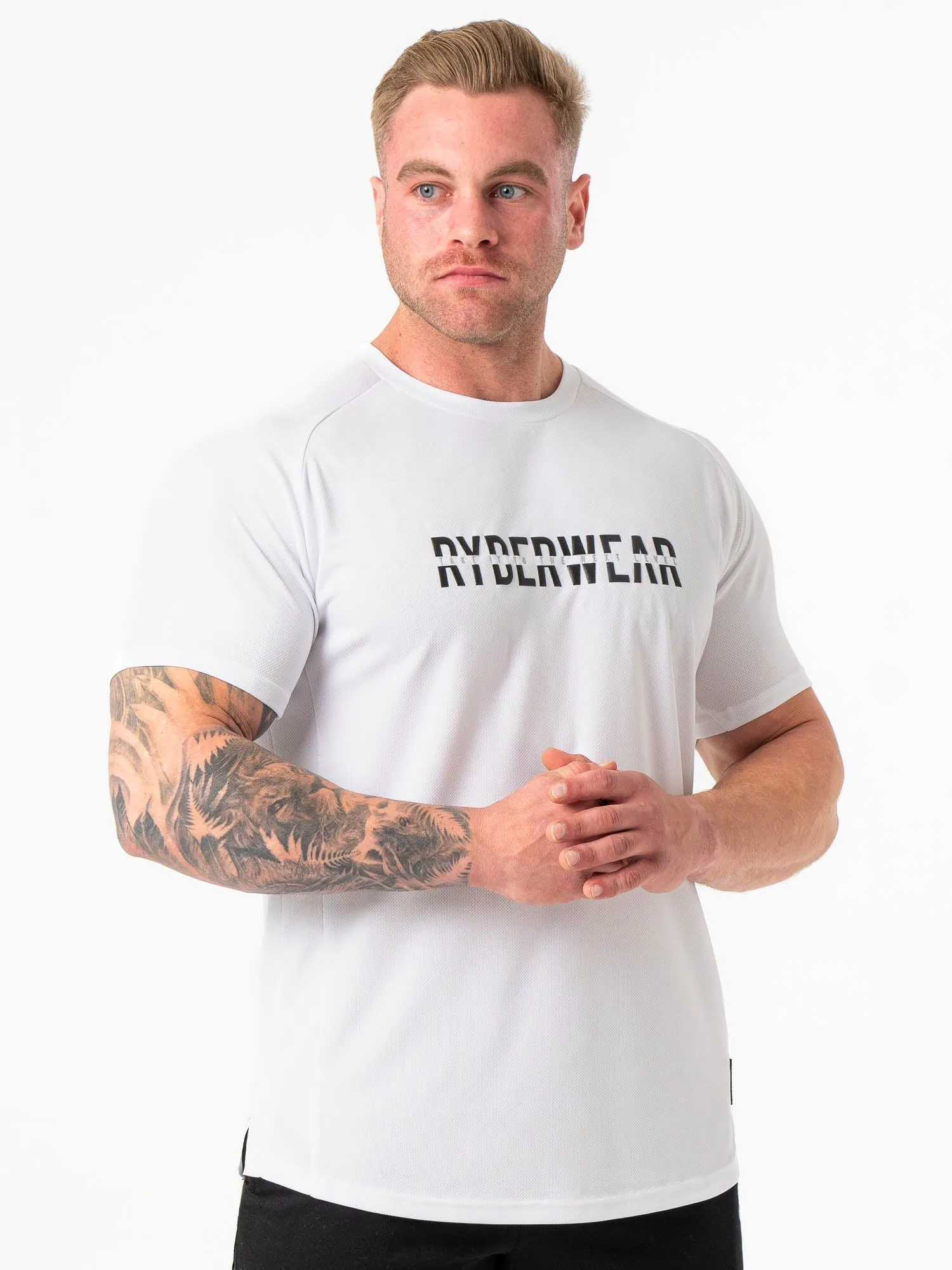 Energy Mesh T-Shirt - White sold by Ryderwear product image thumbnail 4