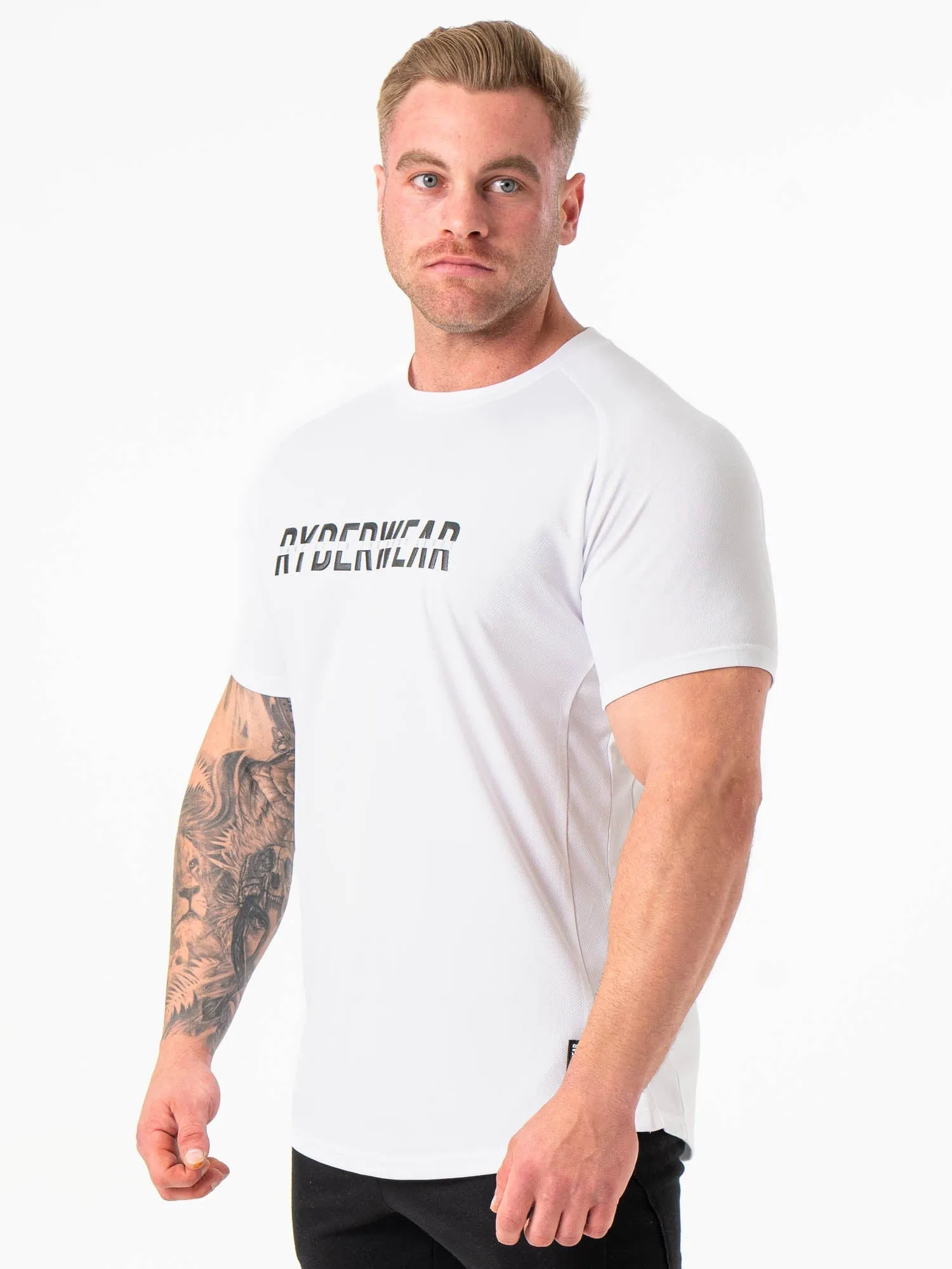 Energy Mesh T-Shirt - White sold by Ryderwear product image thumbnail 3