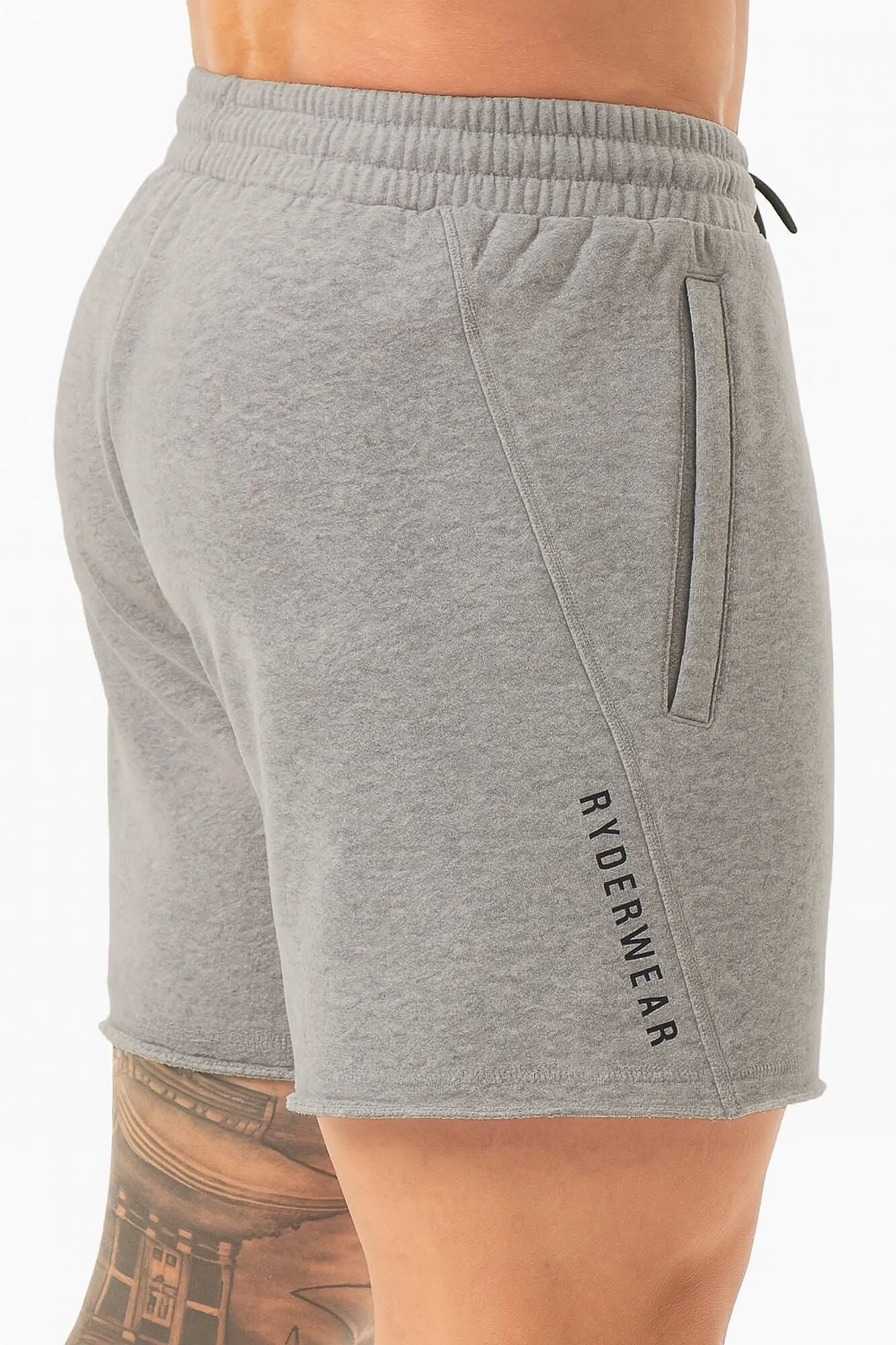 Iron 5" Track Shorts - Grey Marl sold by Ryderwear product image thumbnail 4