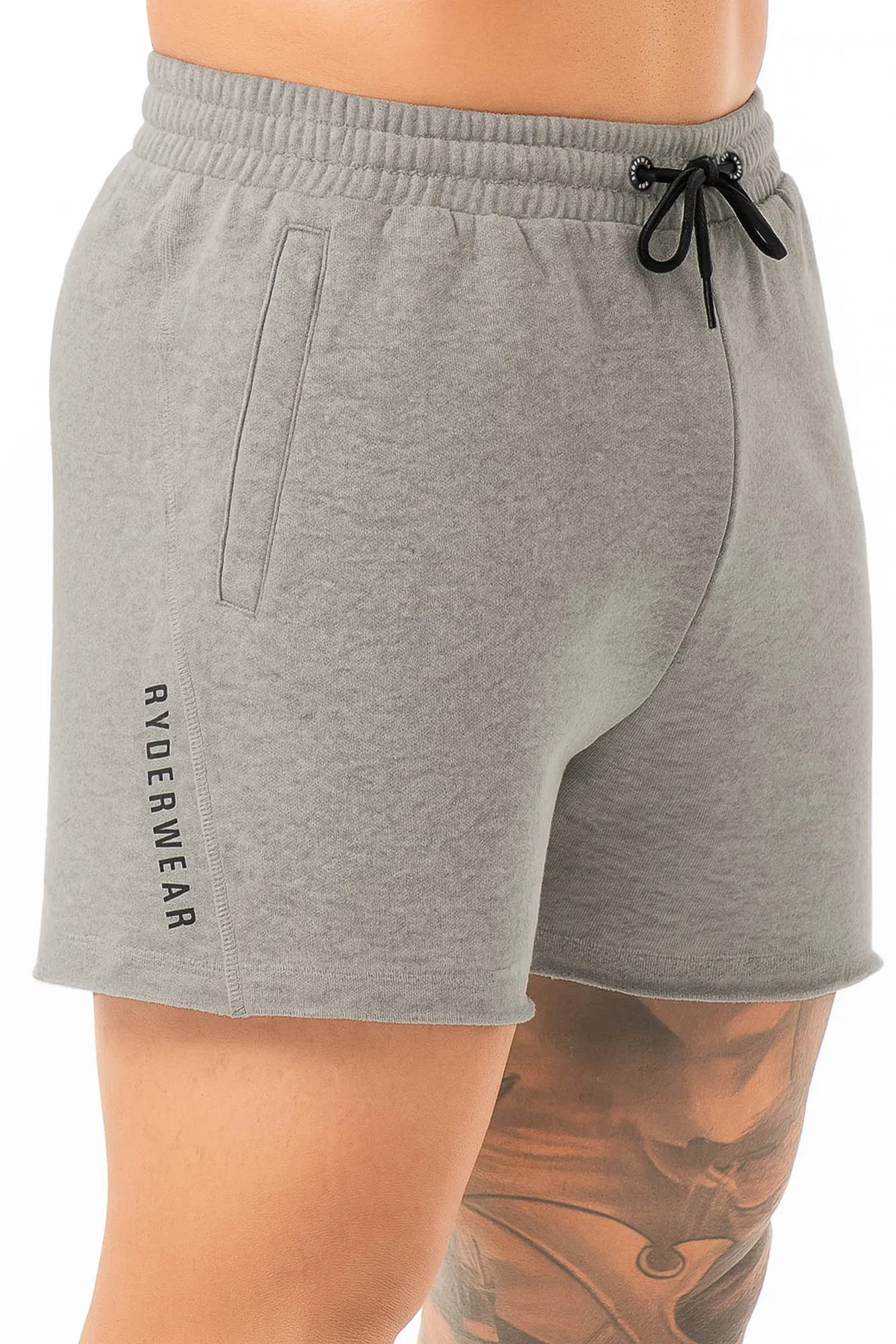 Iron 5" Track Shorts - Grey Marl sold by Ryderwear