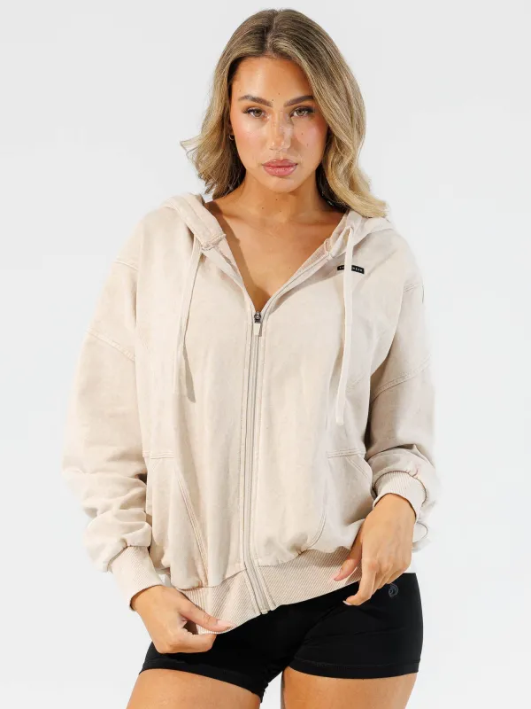 Stonewash Track Jacket - Stone sold by Ryderwear